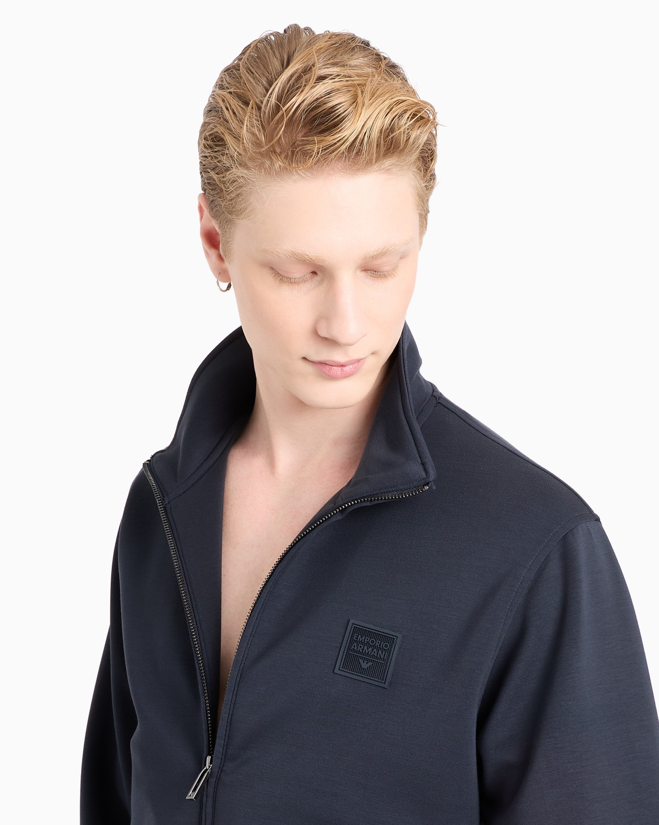 Bonded-jersey tracksuit with full-zip sweatshirt Slide 4