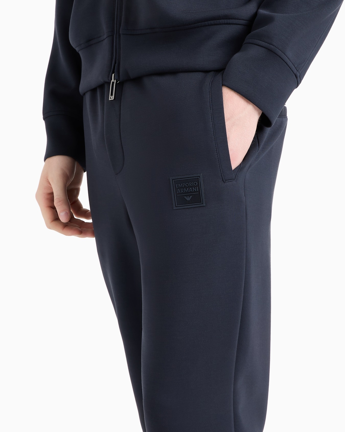 Bonded-jersey tracksuit with full-zip sweatshirt Slide 5