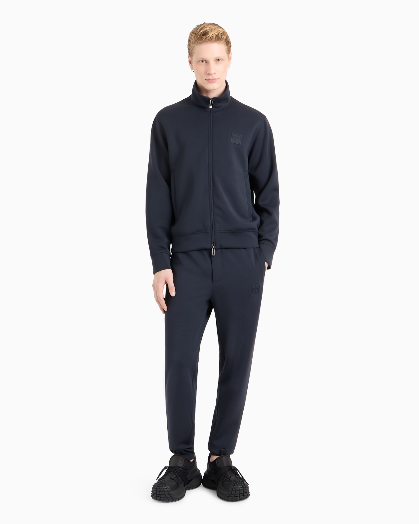 Bonded-jersey tracksuit with full-zip sweatshirt Slide 1