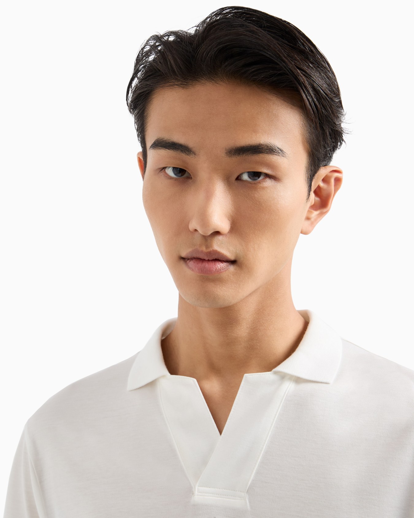  Lyocell-blend jersey polo shirt Slide 4