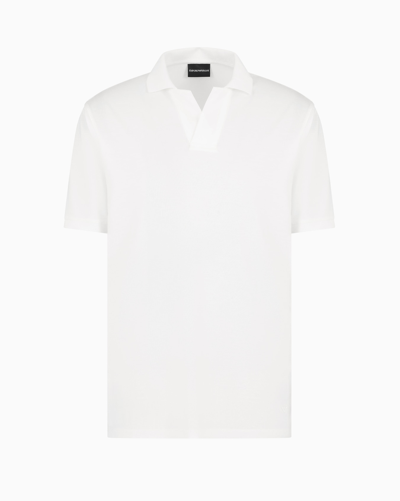  Lyocell-blend jersey polo shirt Slide 0