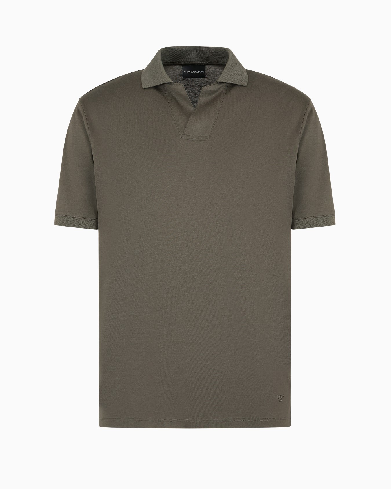  Lyocell-blend jersey polo shirt Slide 0