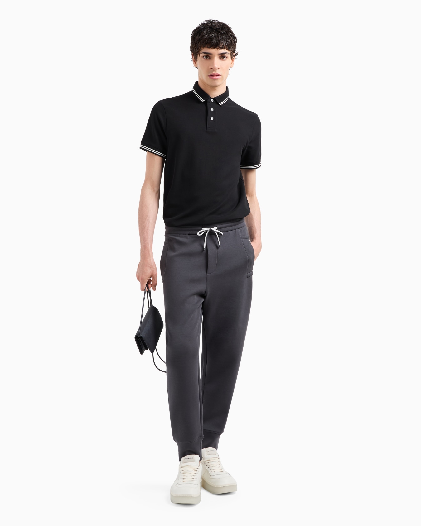 Jersey polo shirt with placed logo Slide 4