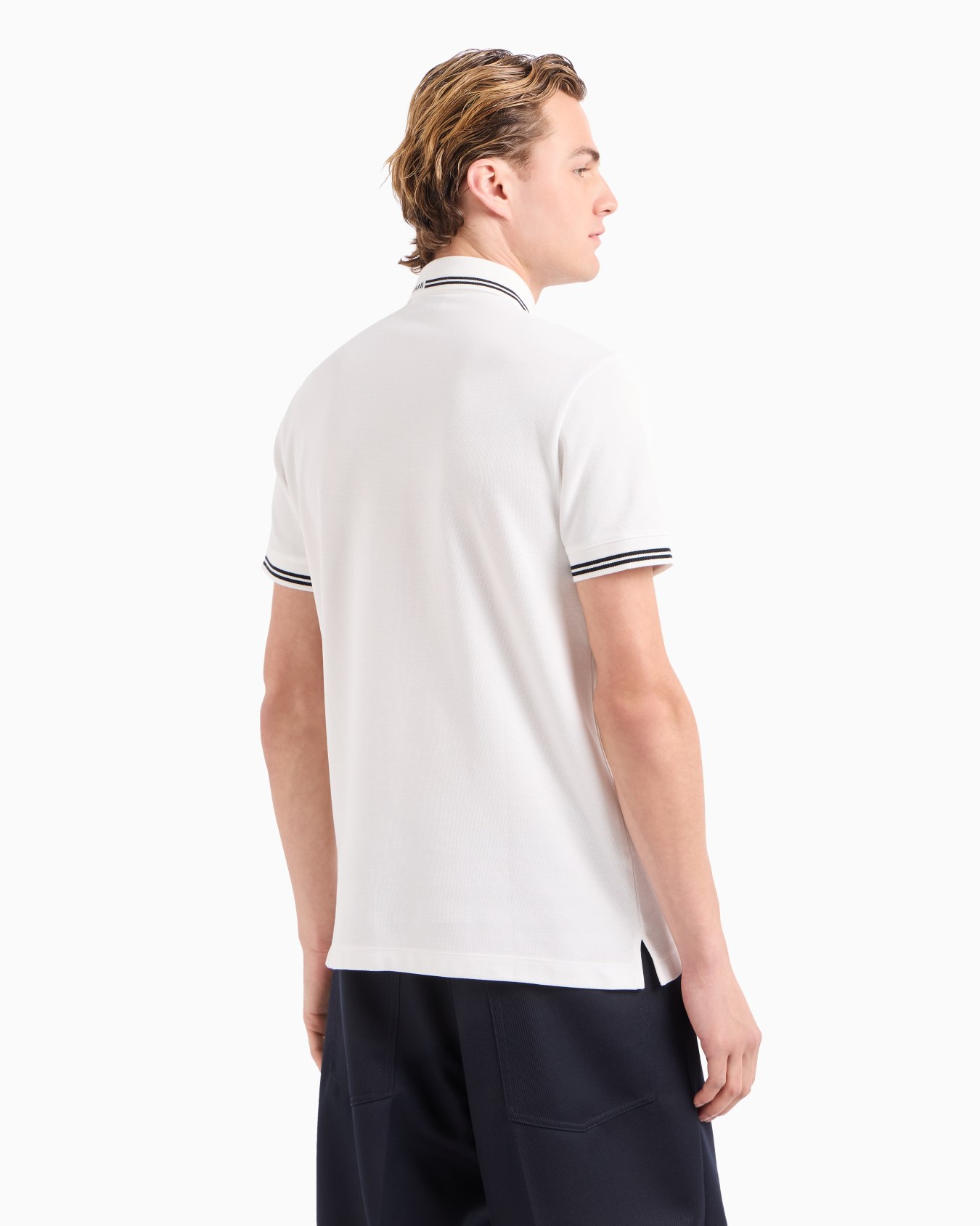 Jersey polo shirt with placed logo Slide 2