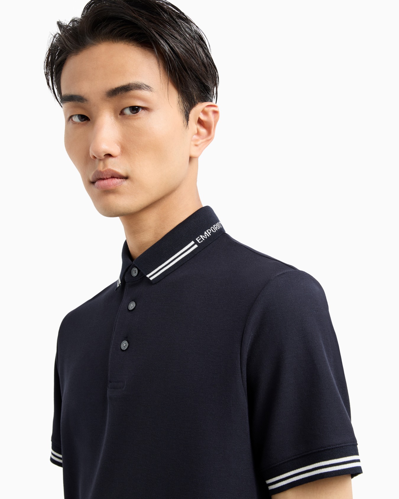 Jersey polo shirt with placed logo Slide 4