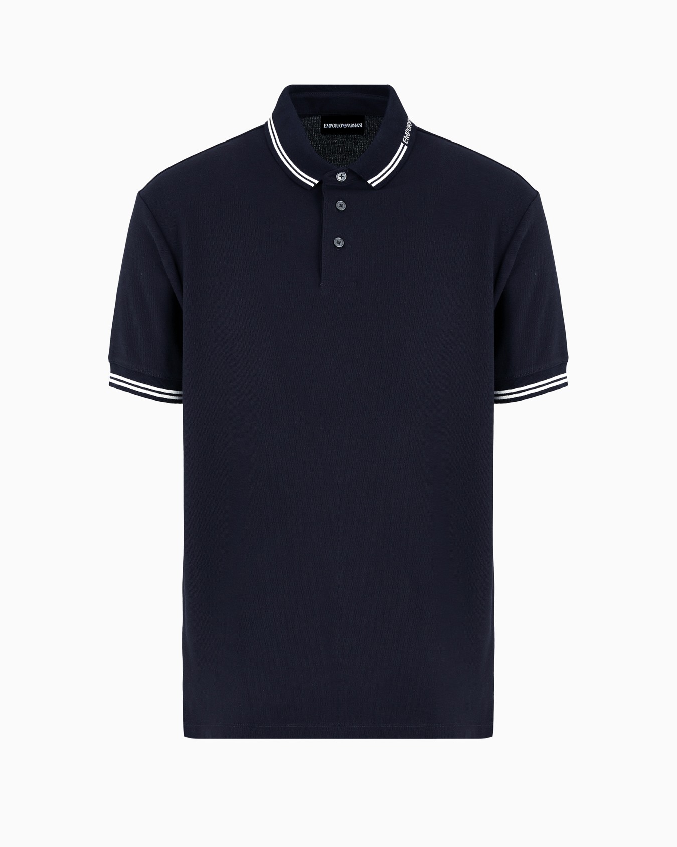 Jersey polo shirt with placed logo Slide 0