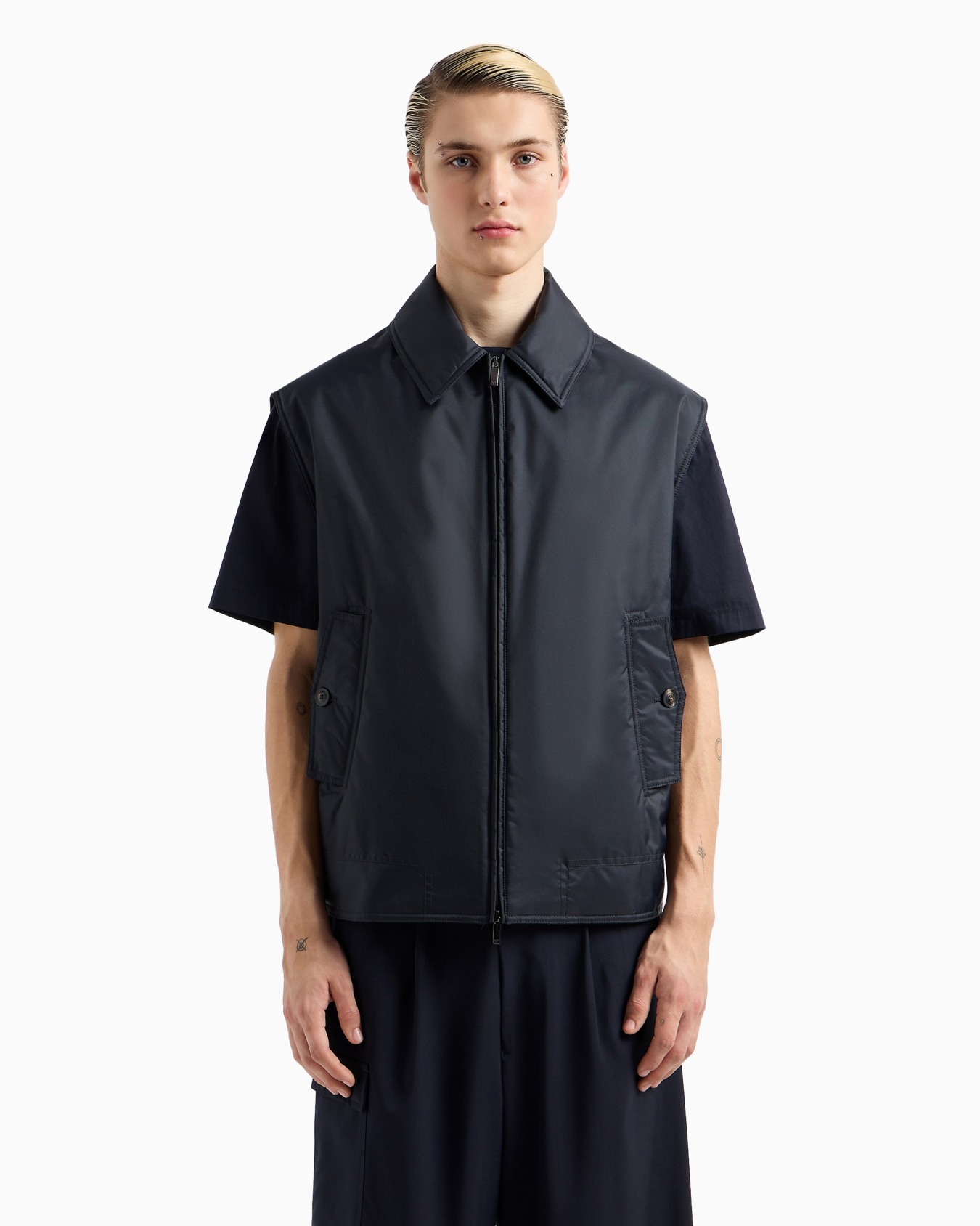 Smanicato con zip in nylon water repellent Slide 2