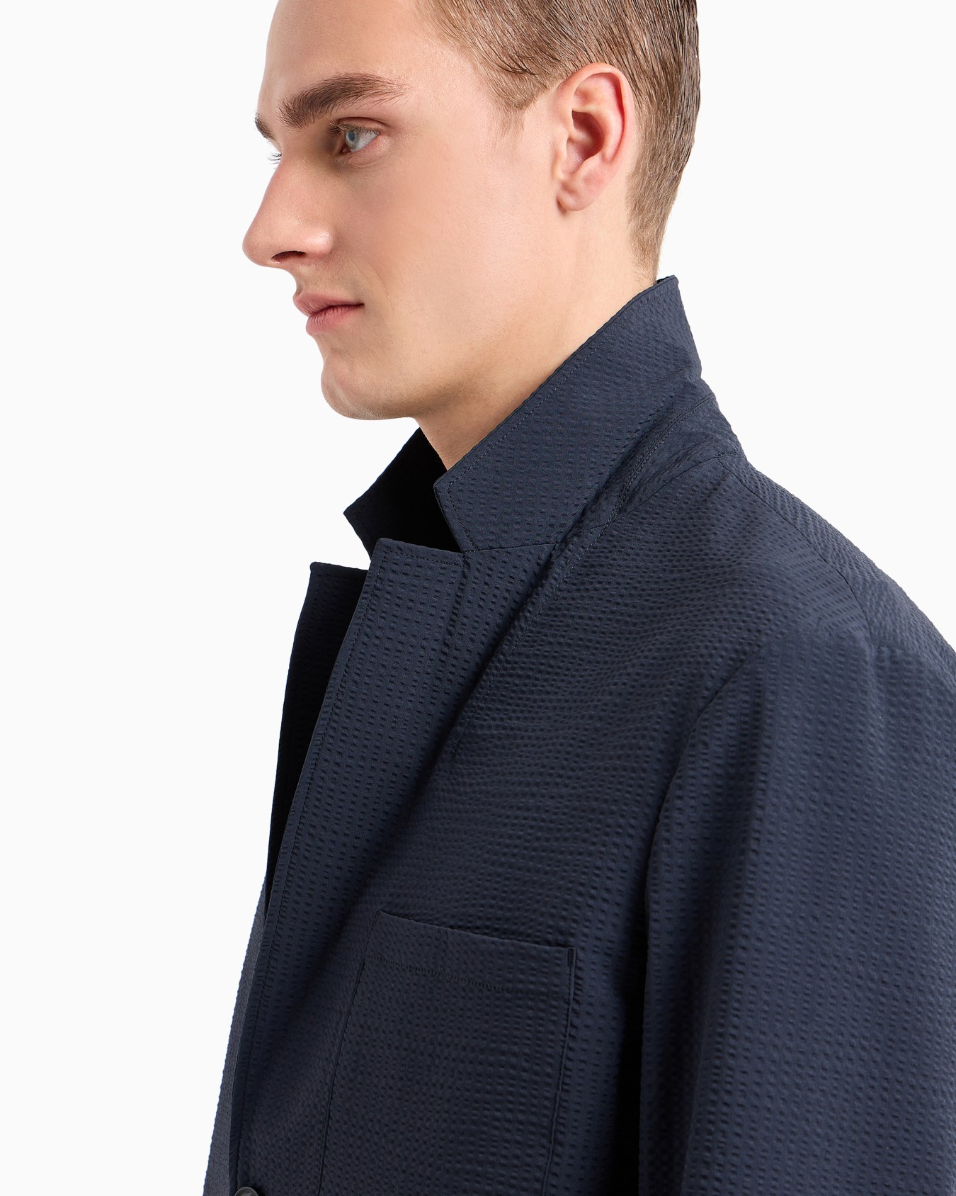 Chaqueta de abotonadura sencilla de sirsaca técnica Diapositiva 3