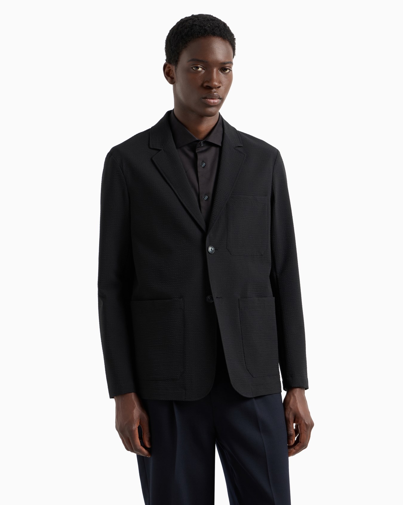 Chaqueta de abotonadura sencilla de sirsaca técnica Diapositiva 1
