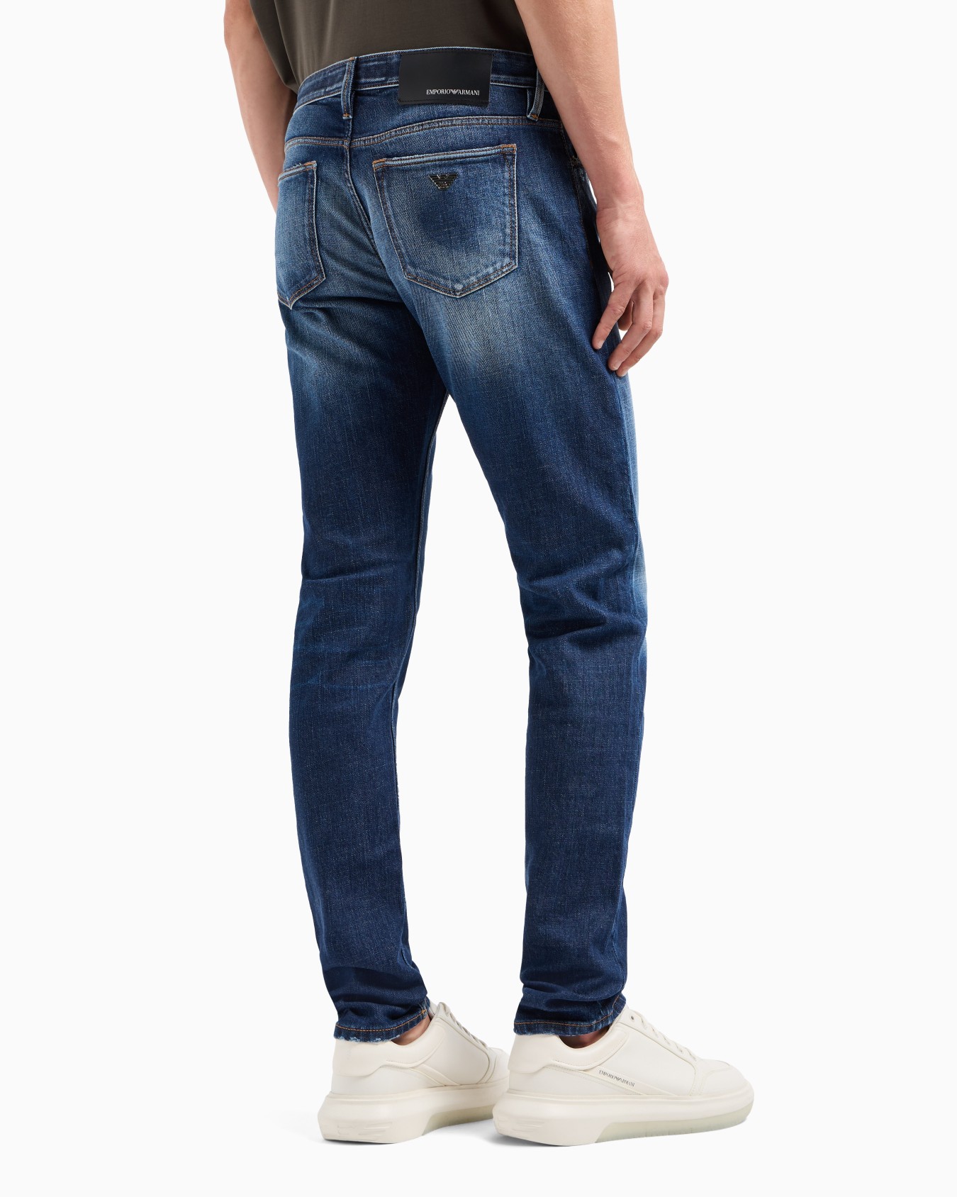 J75 Slim-fit, made-in-Italy vintage denim jeans Slide 2