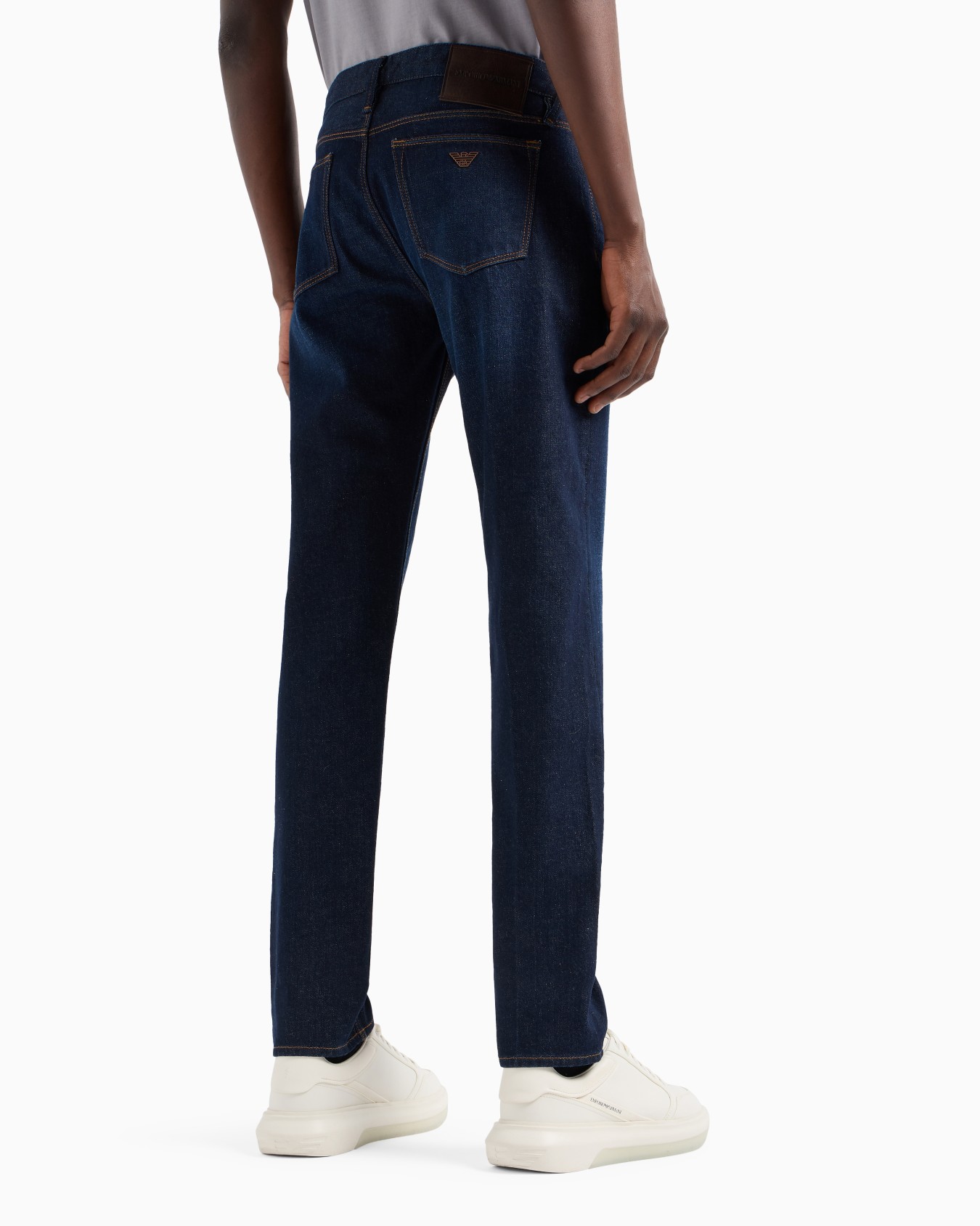 J75 Slim-fit marbleised-treatment denim jeans Slide 2