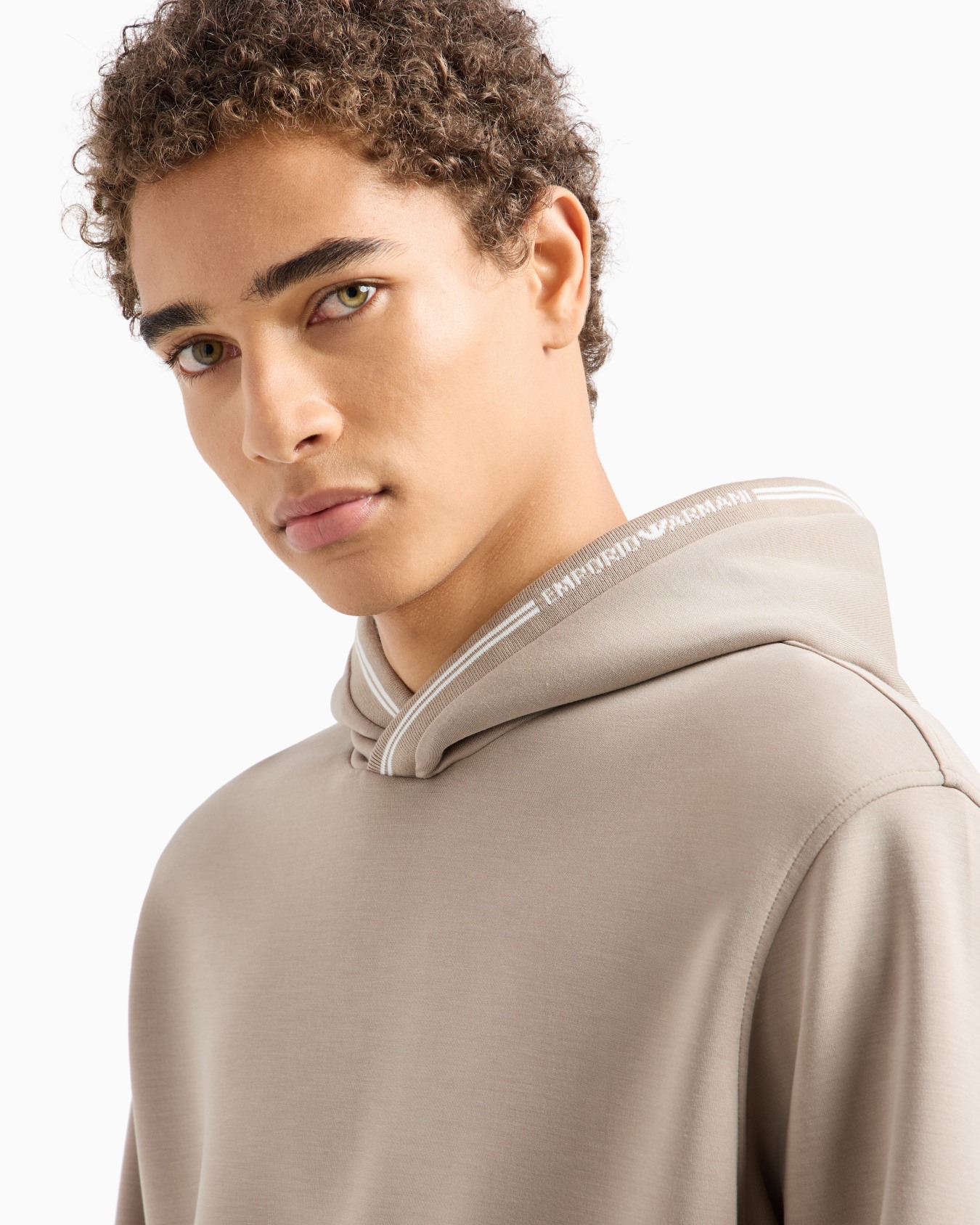Hooded sweatshirt in bonded jersey Slide 4