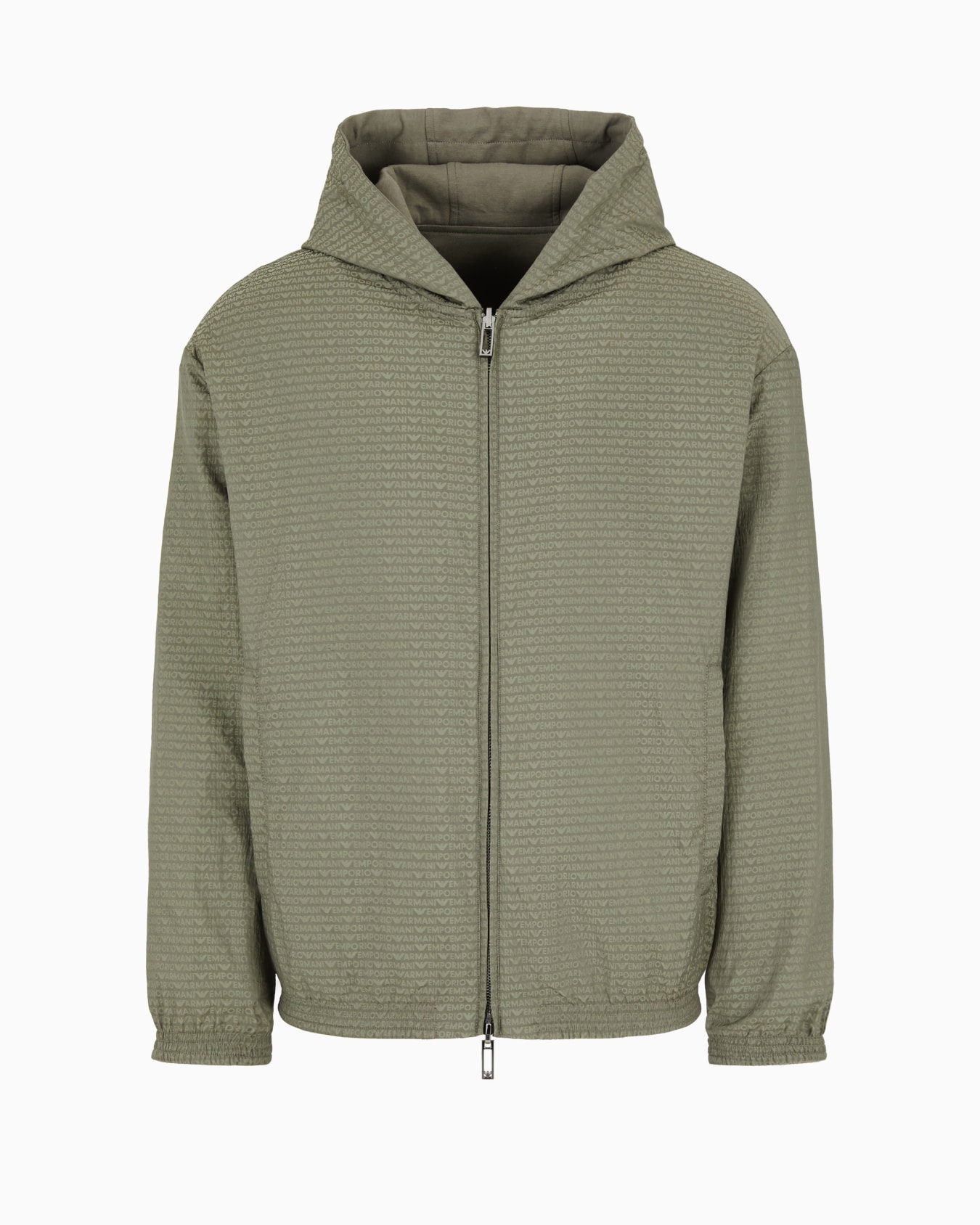 Reversible hooded zip-up sweatshirt in double jersey Slide 4