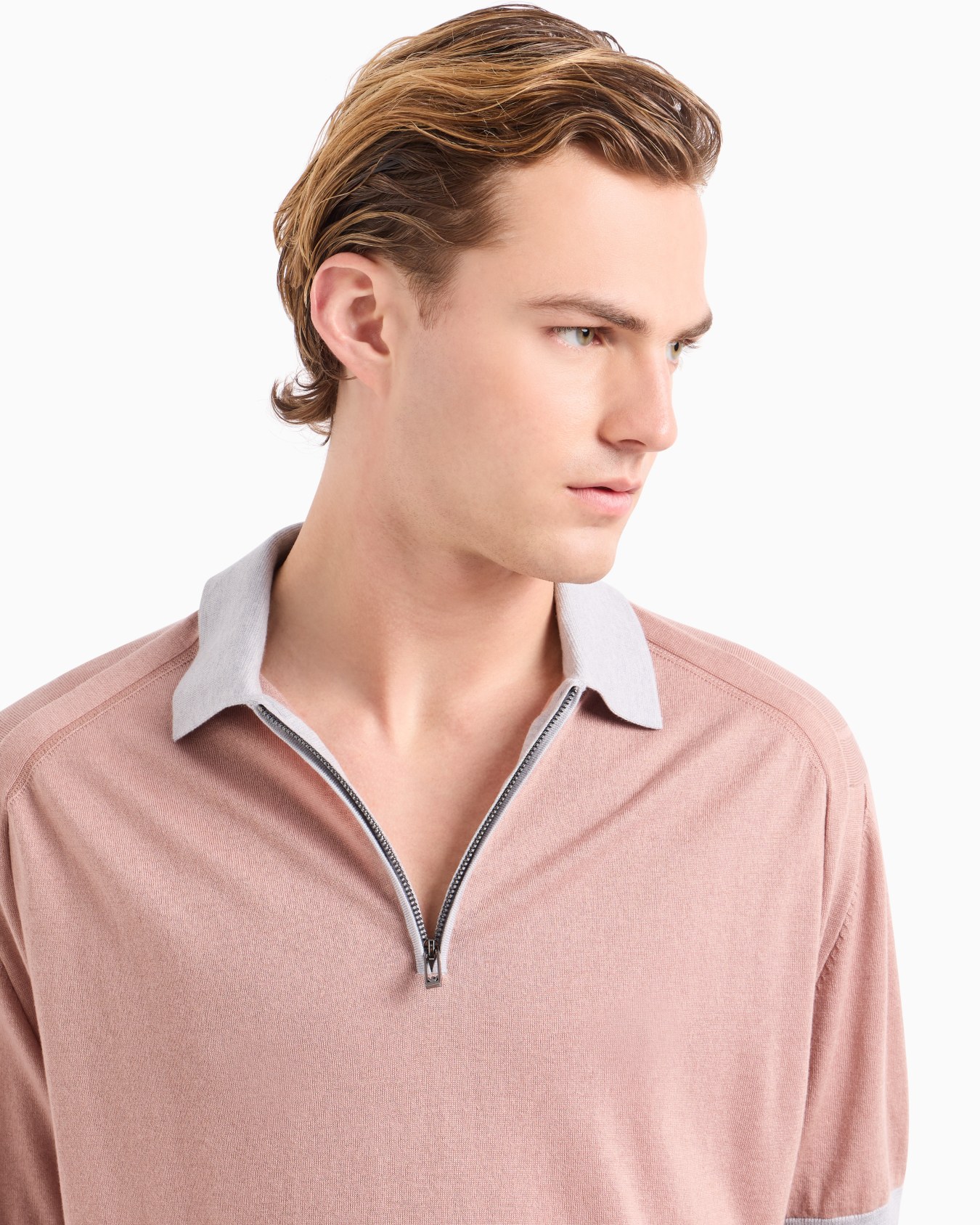 ASV Polokragenpullover aus Lyocell und Schurwolle mit Reißverschluss Folie 4