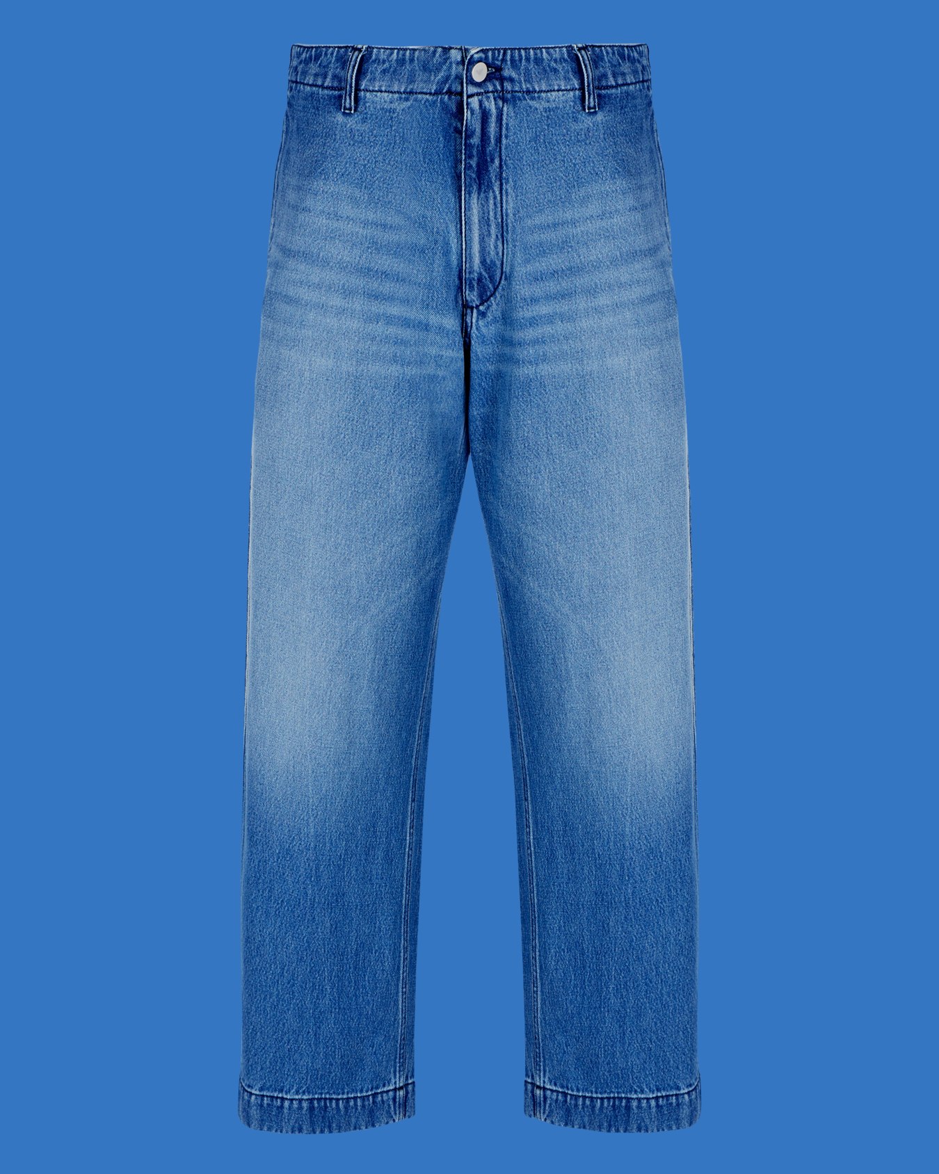 Vaqueros en denim efecto vintage con estampado cápsula Black Blue ASV Diapositiva 0