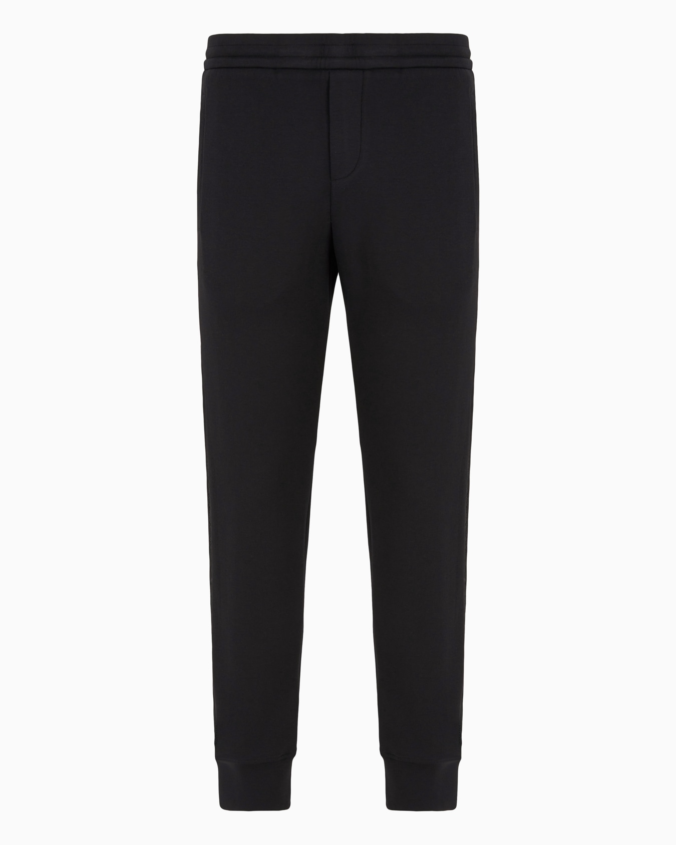 Pantalon de jogging en jersey double avec bande logotypée Diapositive 0