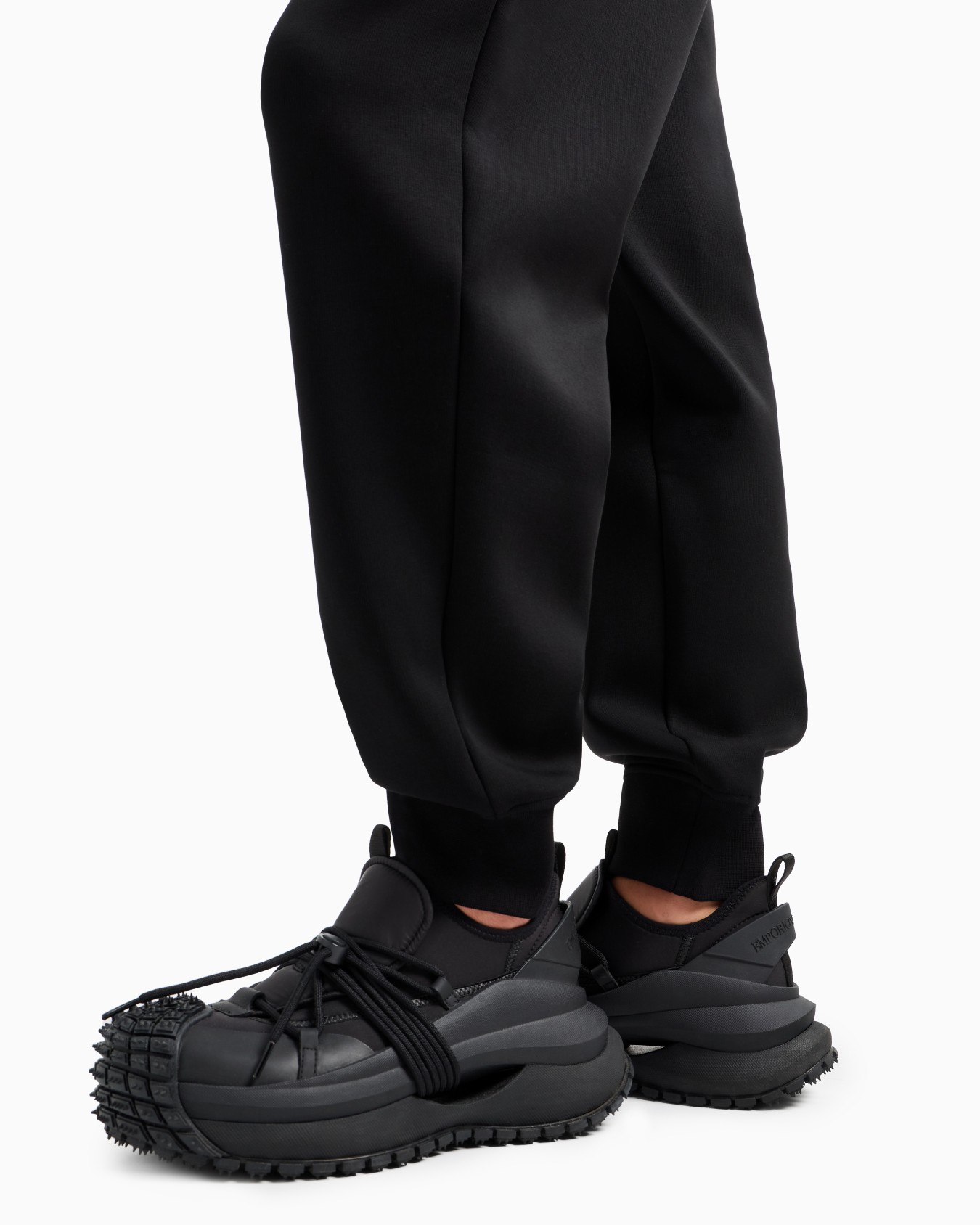Lyocell-blend jersey joggers Slide 5