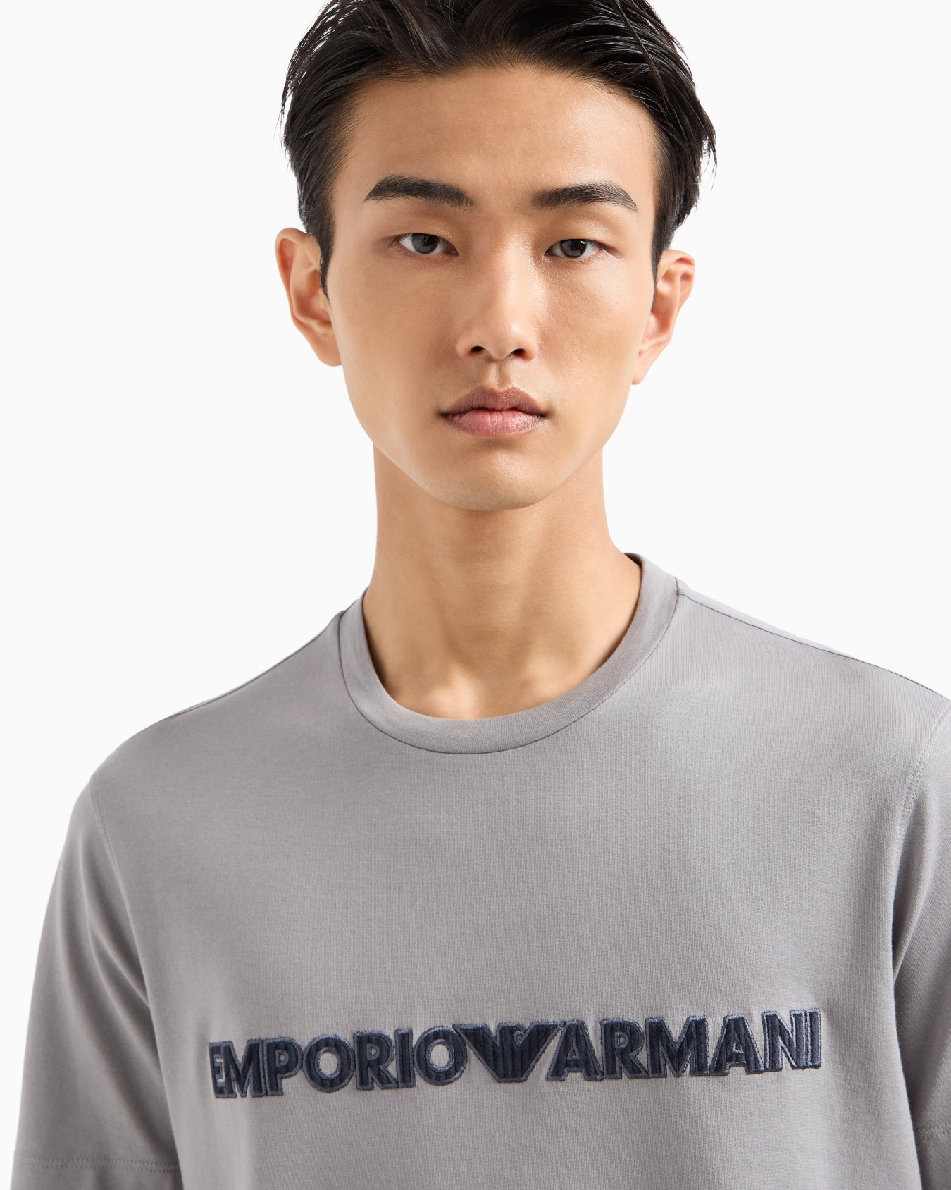 Camiseta de punto ligero con bordado de logotipo ASV Diapositiva 4