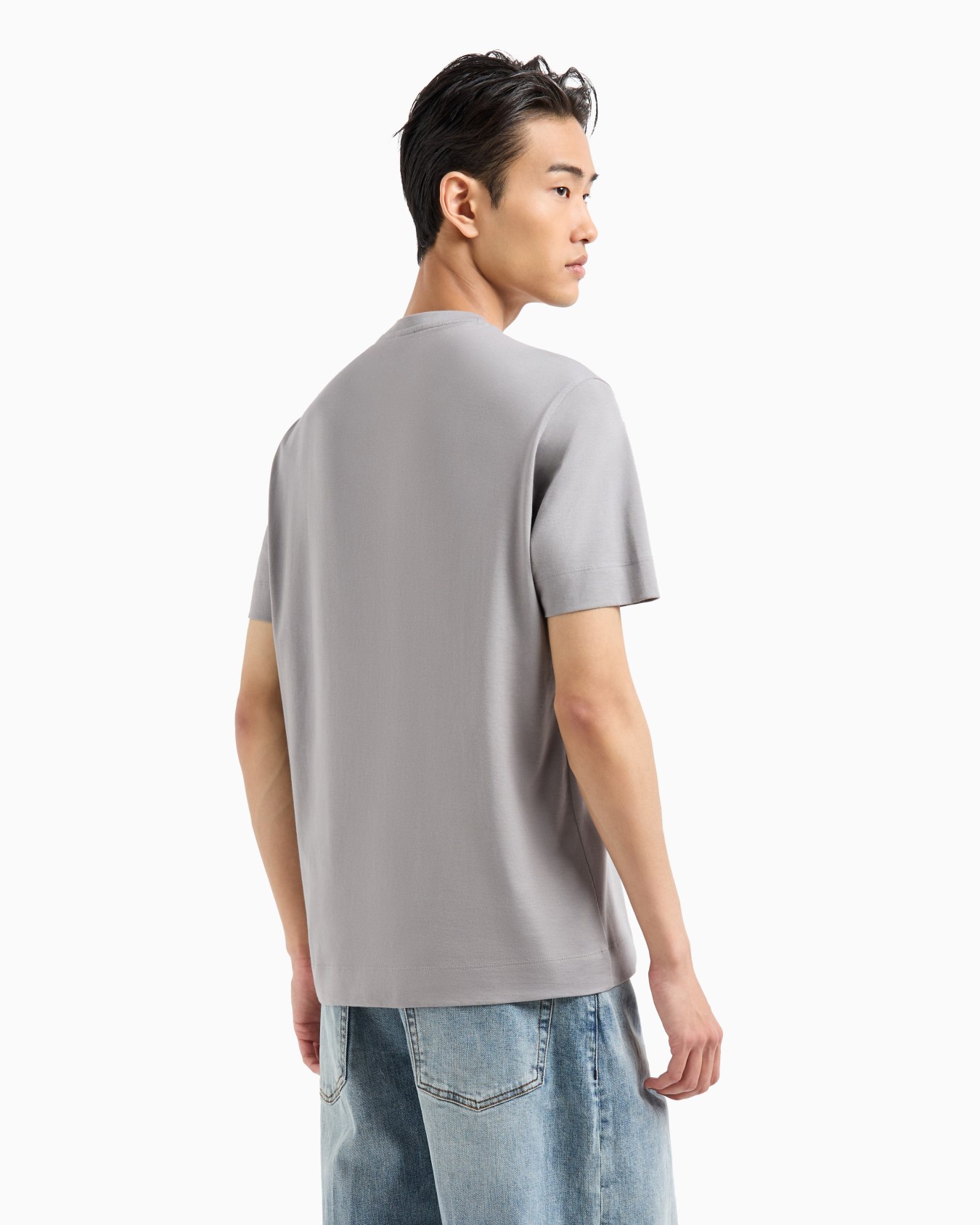 Camiseta de punto ligero con bordado de logotipo ASV Diapositiva 2