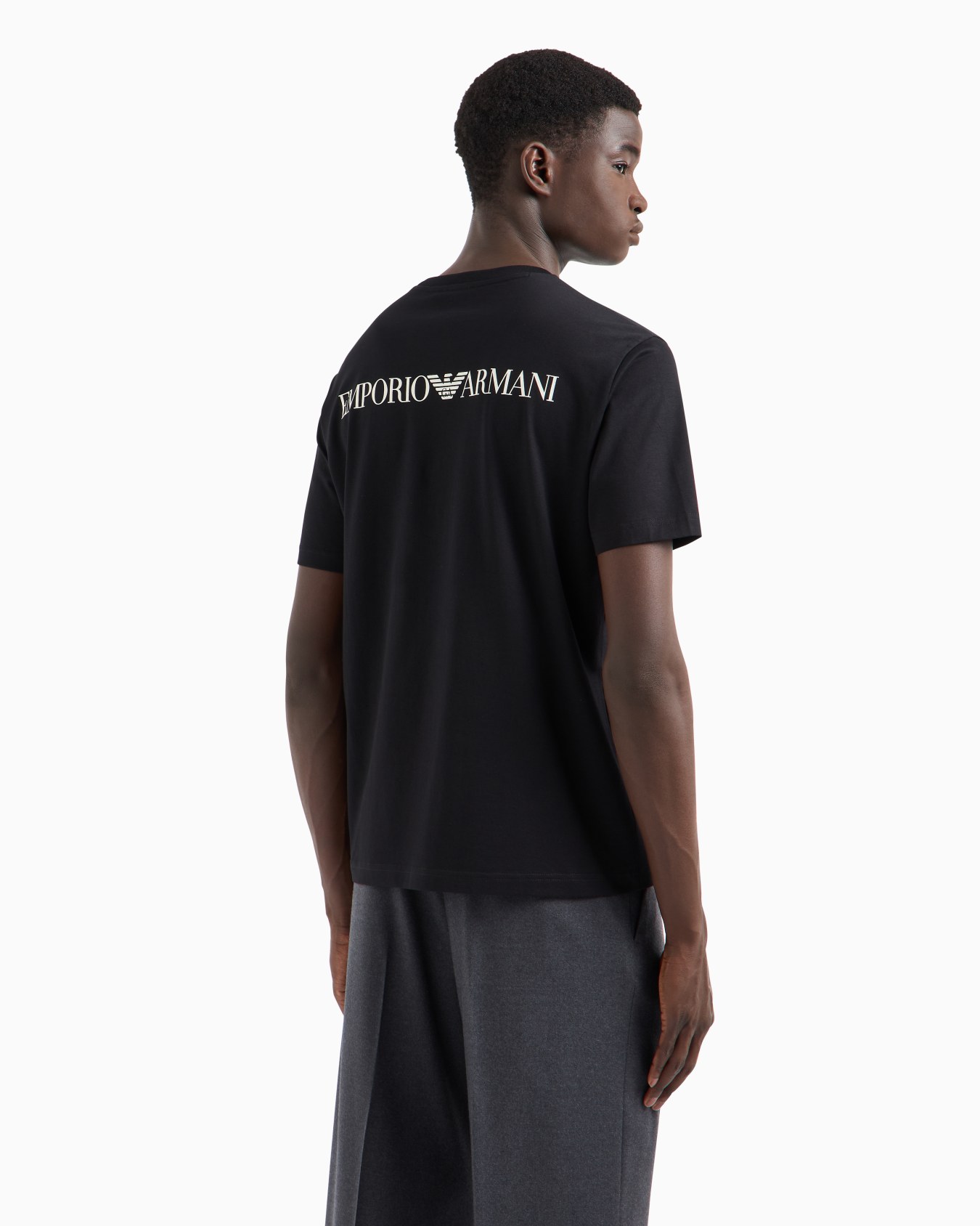 Jersey T-shirt with flocked lighthouse print and logo Slide 2