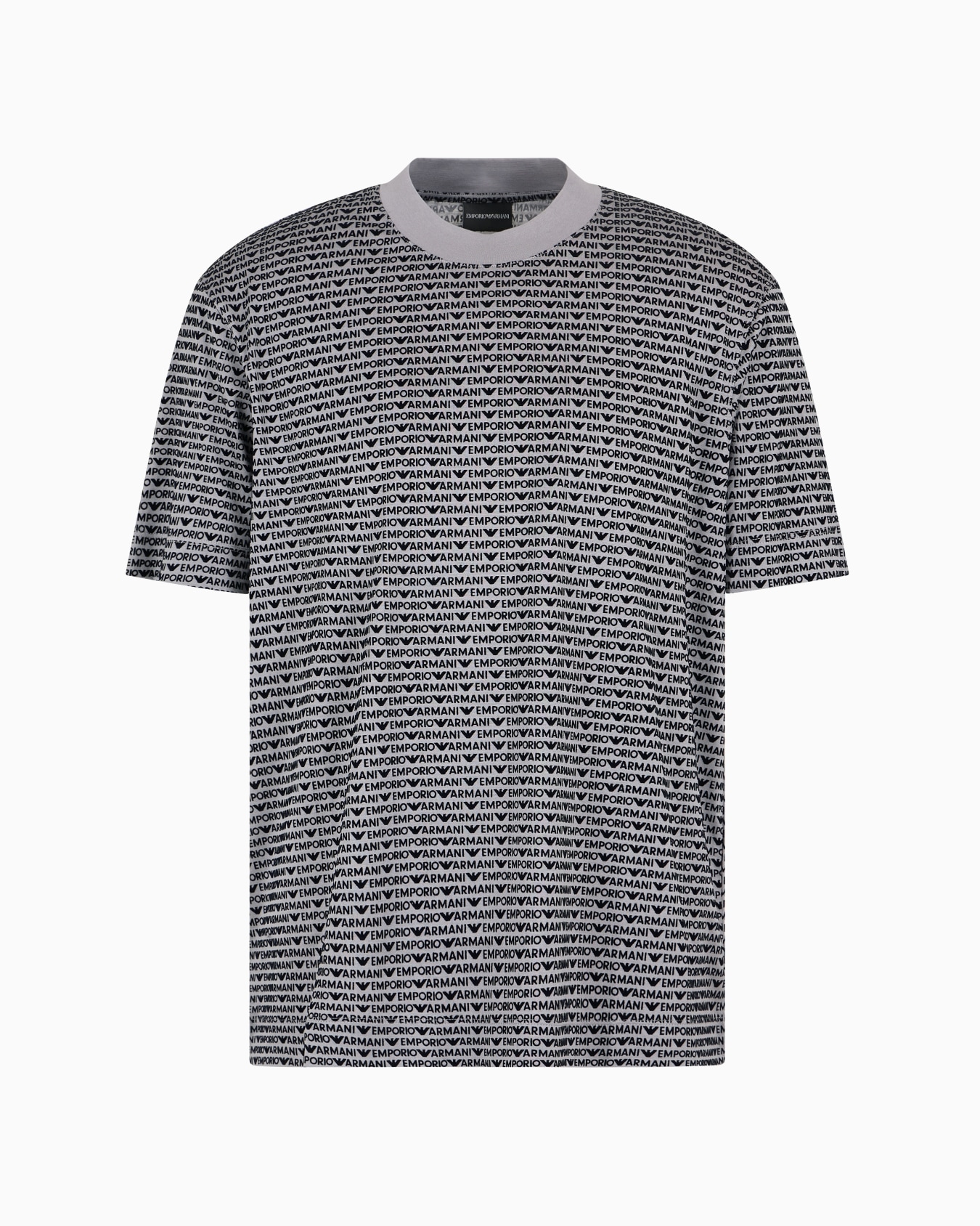 Camiseta en punto de mezcla de lyocell con inscripción flocada integral  Diapositiva 0