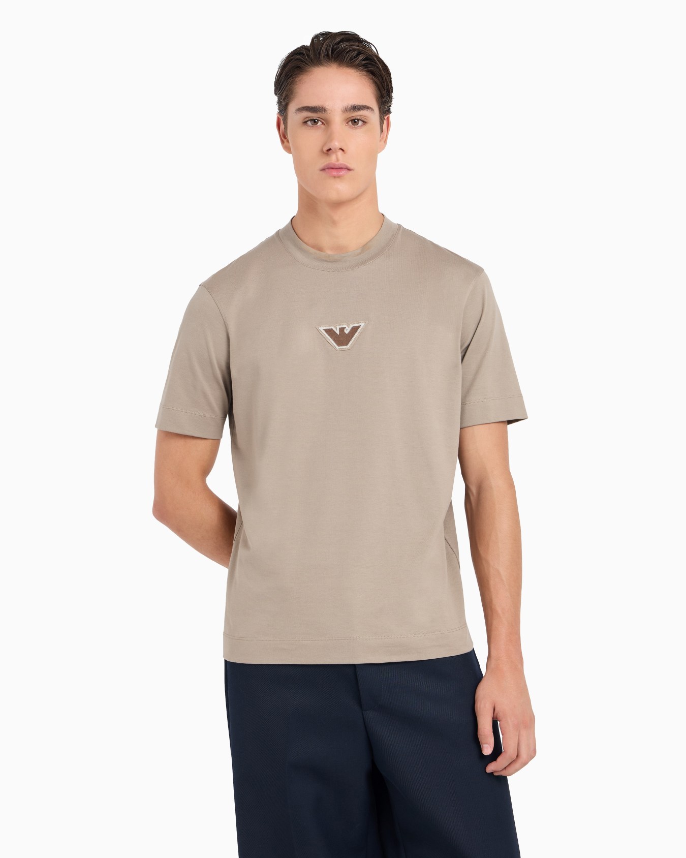 ASV lightweight jersey T-shirt with embossed logo patch Slide 1