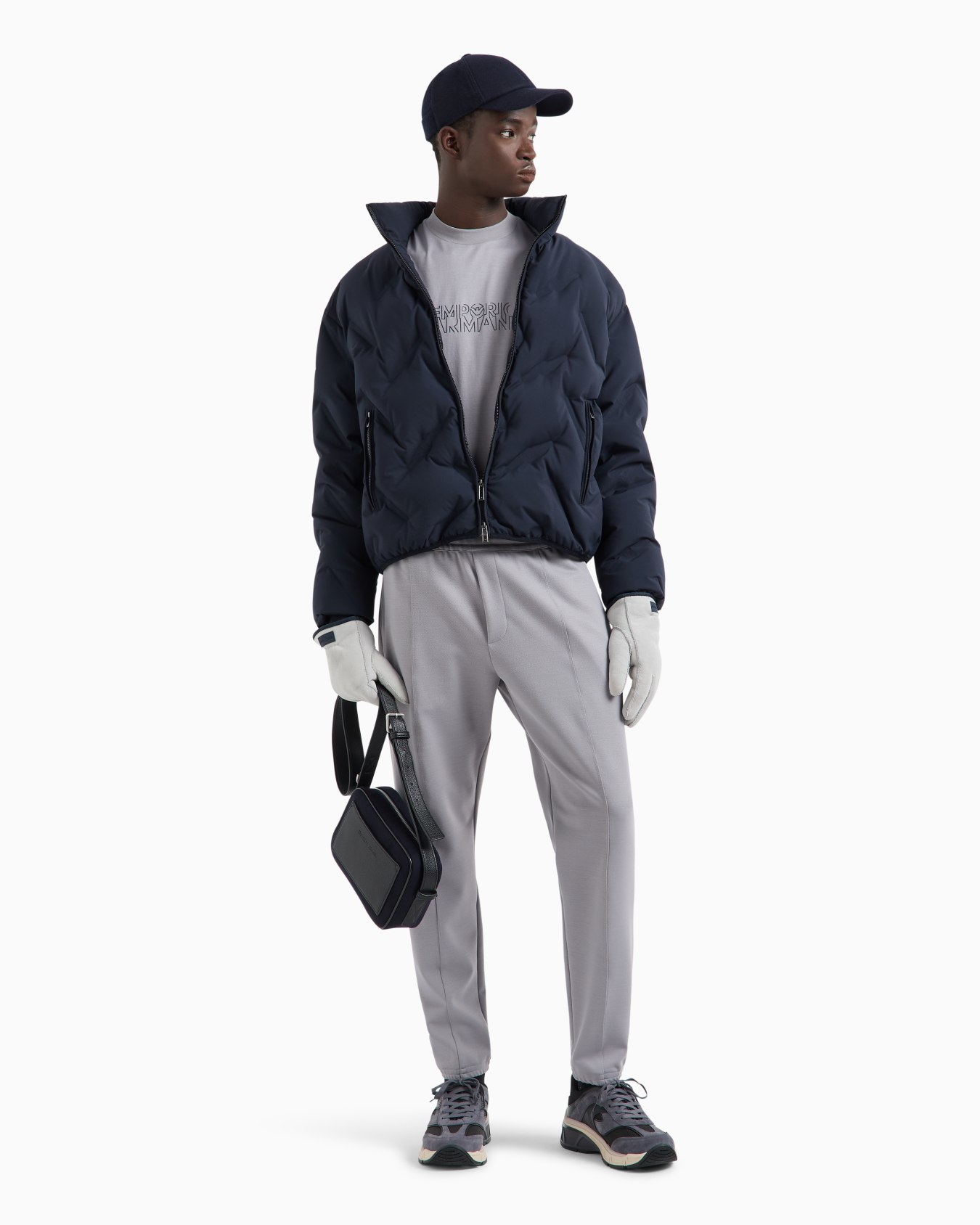  Lyocell-blend jersey T-shirt with stencil-effect logo print Slide 3