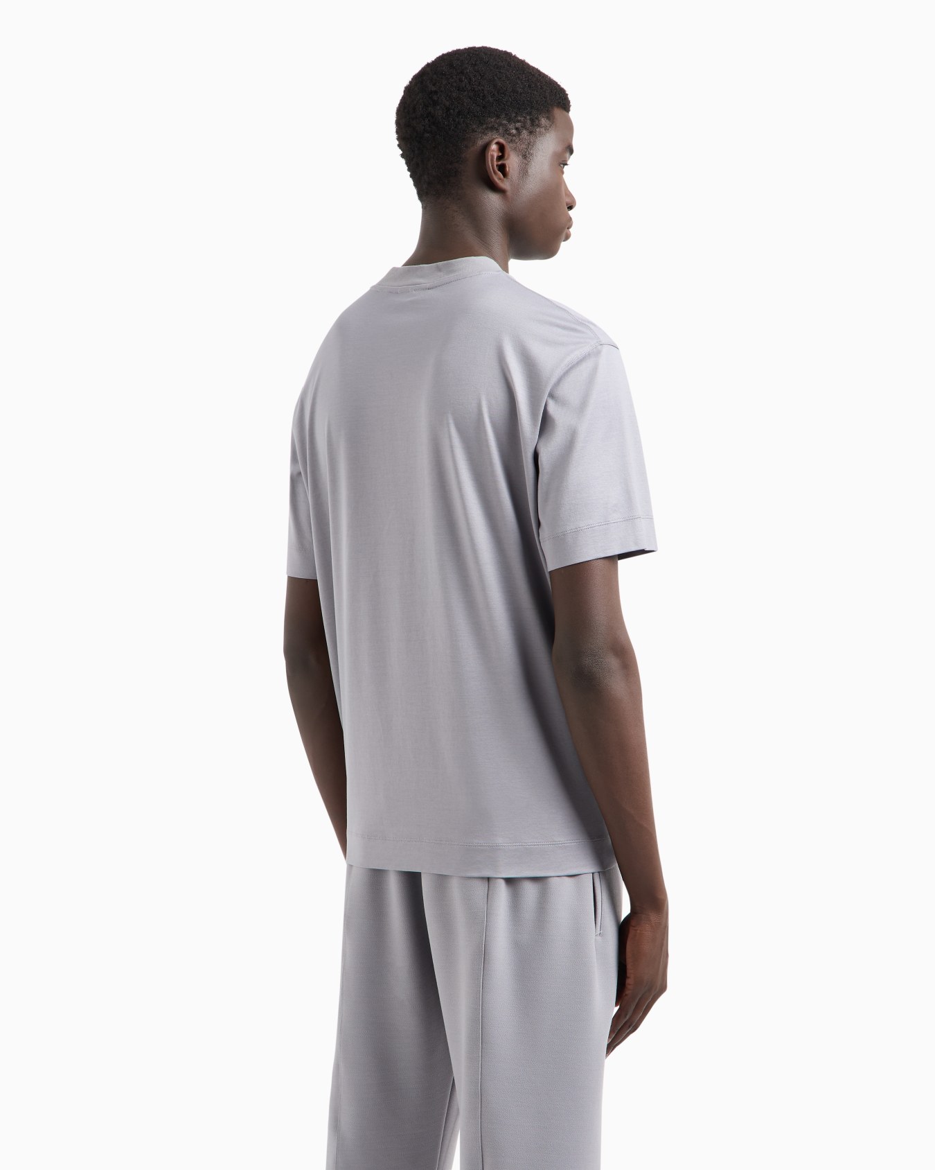  Lyocell-blend jersey T-shirt with stencil-effect logo print Slide 2