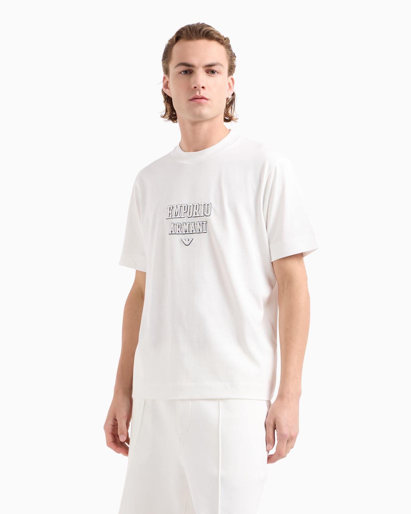 ASV heavyweight jersey T-shirt with raised logo embroidery Slide 1