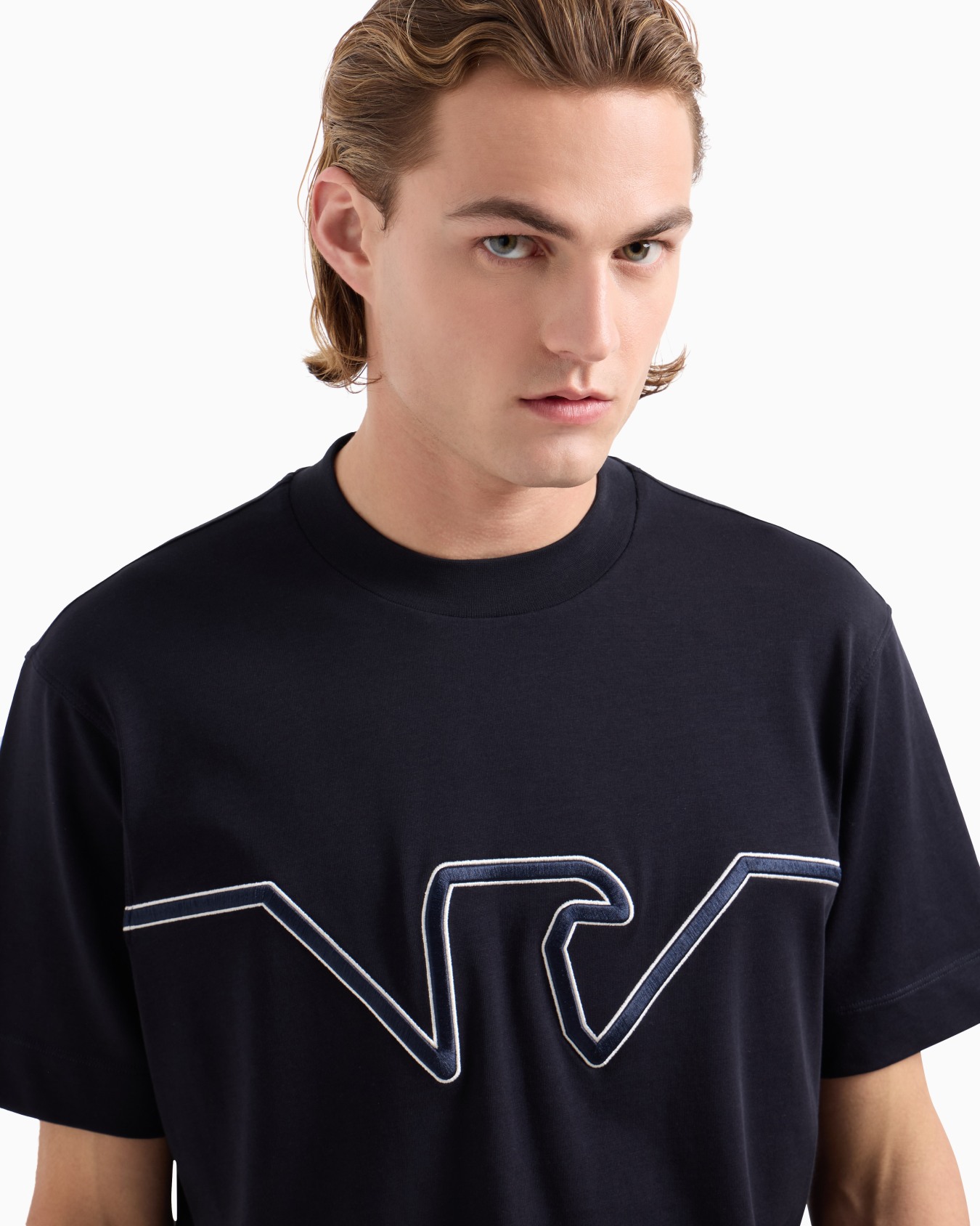 ASV heavyweight jersey T-shirt with raised logo embroidery Slide 4