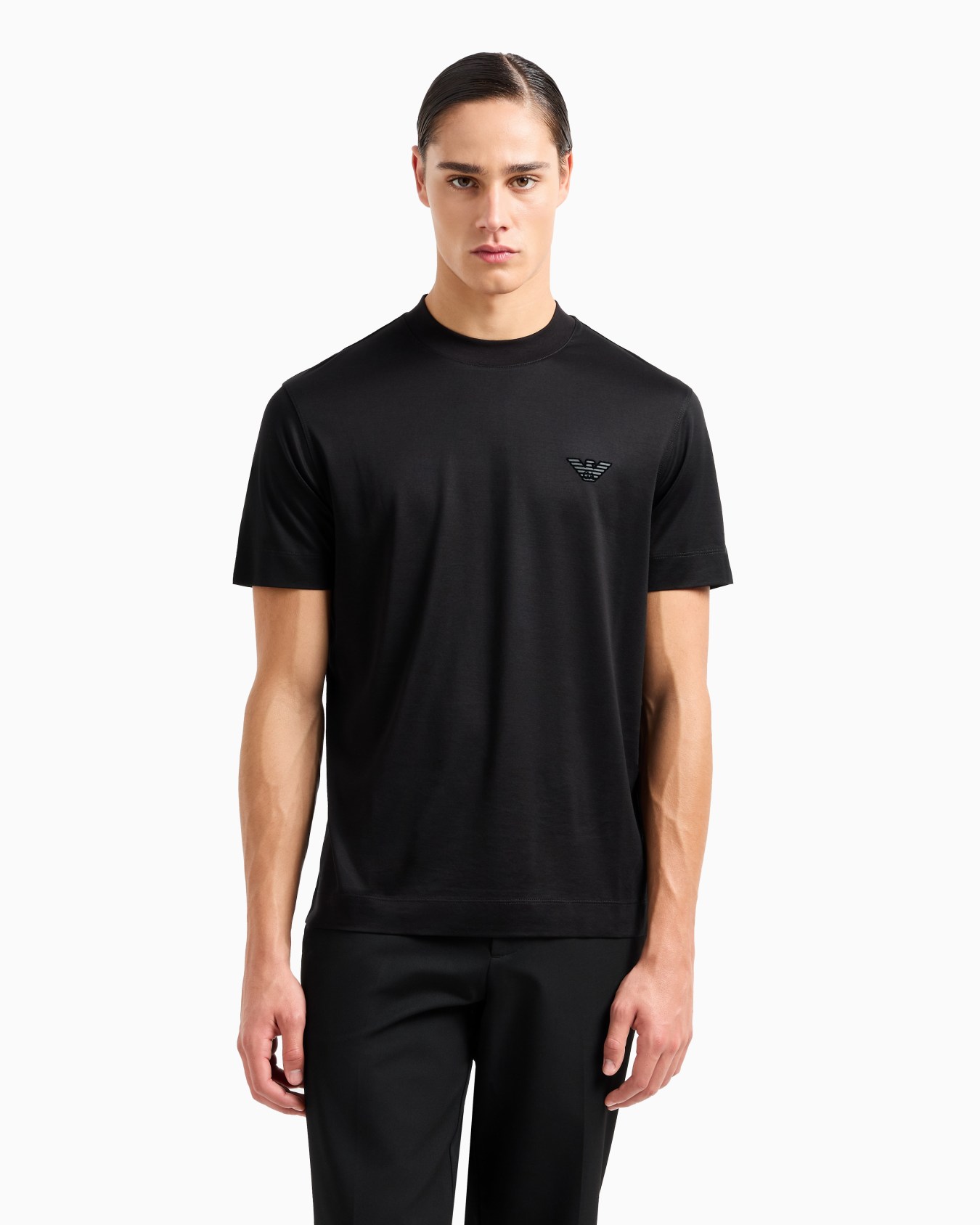  T-Shirt aus einer Jersey-Lyocell-Mischung mit Logo in Flock-Technik Folie 2