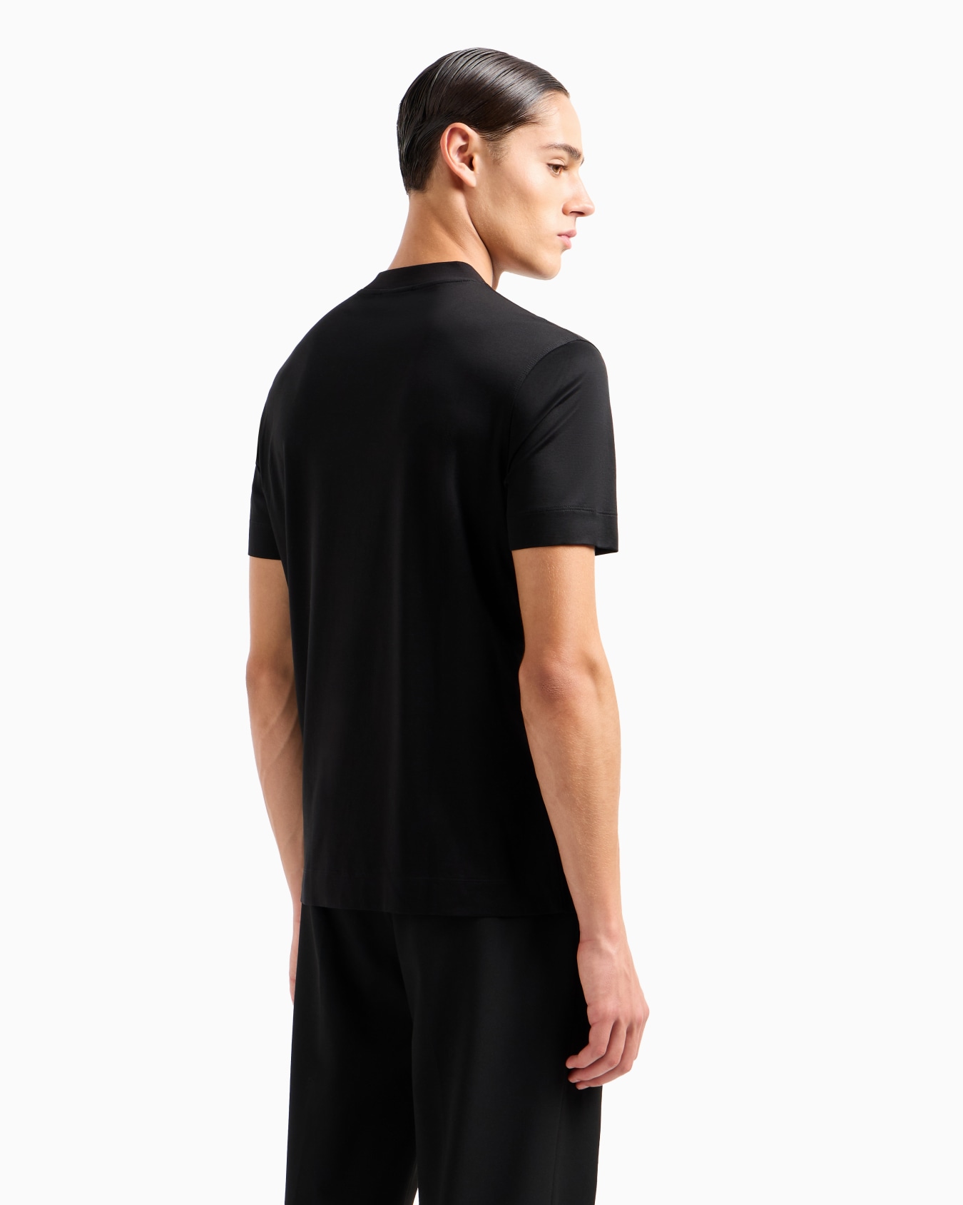  T-Shirt aus einer Jersey-Lyocell-Mischung mit Logo in Flock-Technik Folie 3