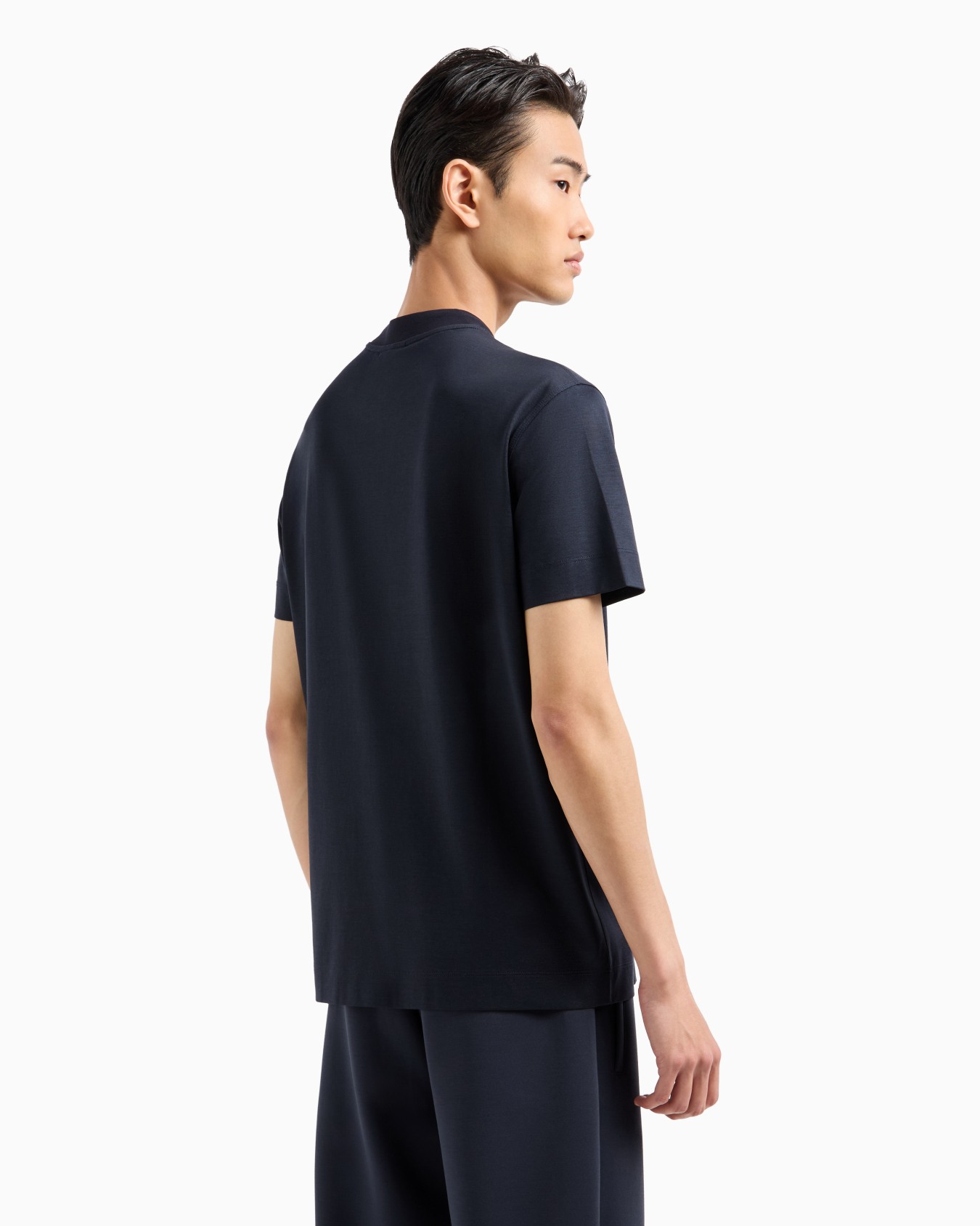  T-Shirt aus einer Jersey-Lyocell-Mischung mit Logo in Flock-Technik Folie 2