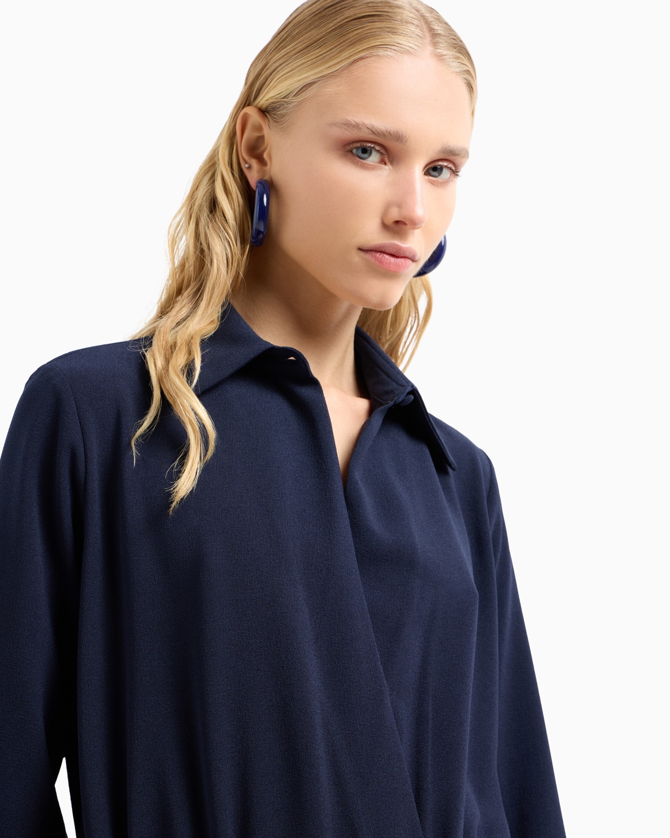 Vestido con cordón de sablé elástico Diapositiva 4