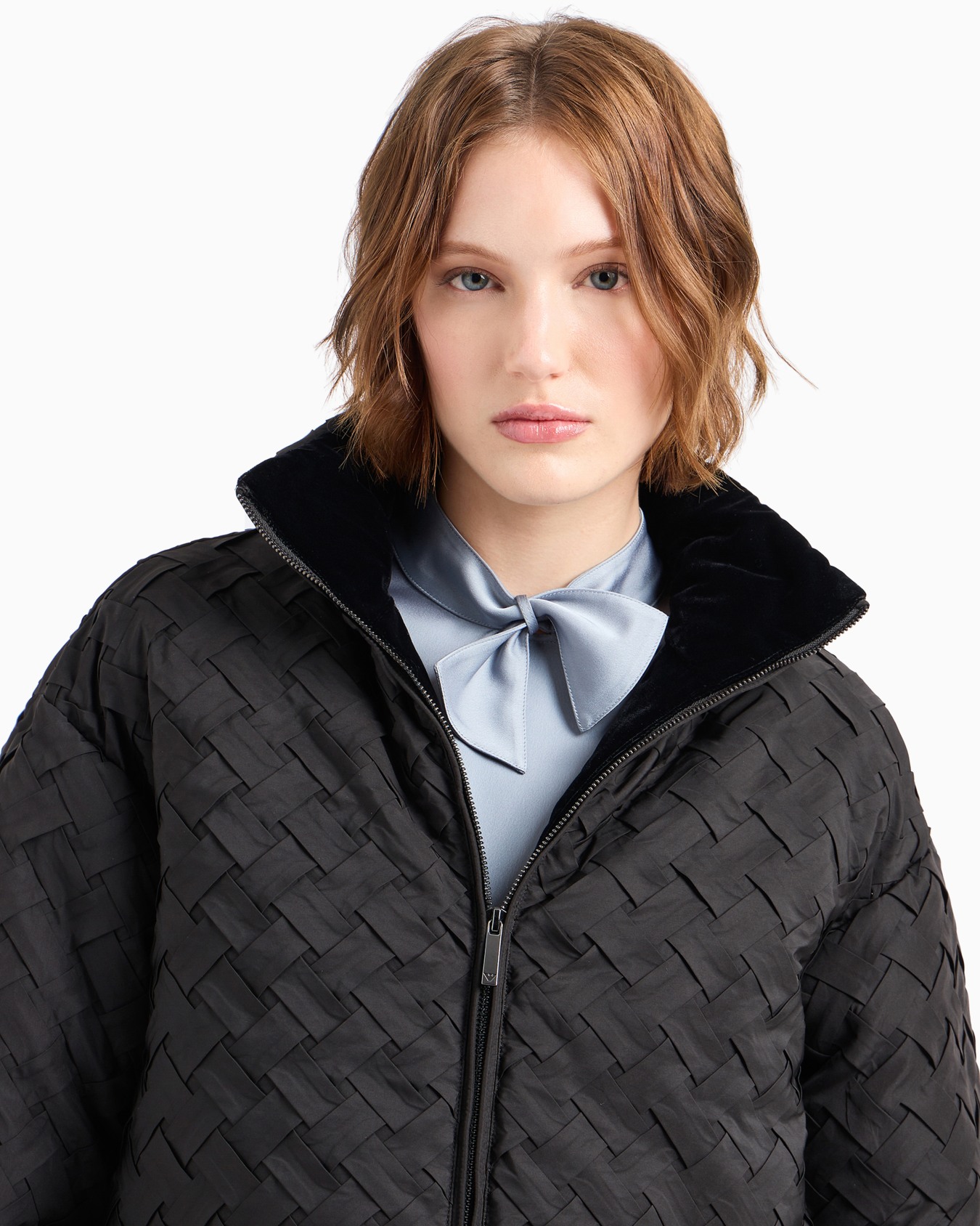 Full-zip jacket in woven technical fabric Slide 5