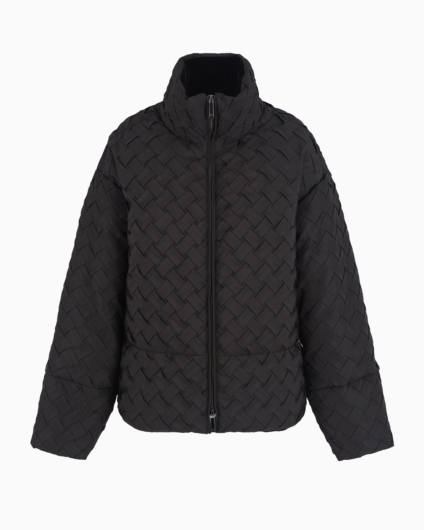 Full-zip jacket in woven technical fabric Slide 0