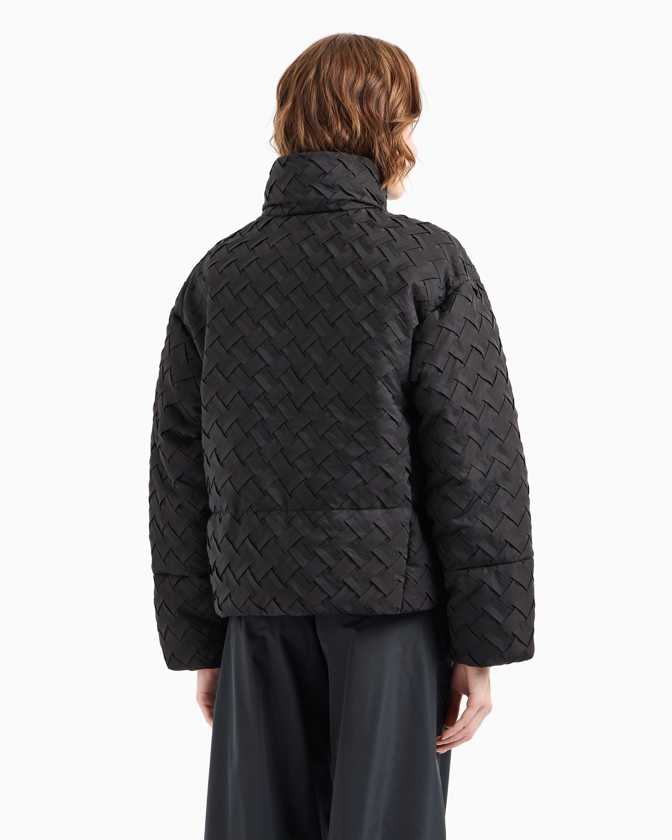 Full-zip jacket in woven technical fabric Slide 3