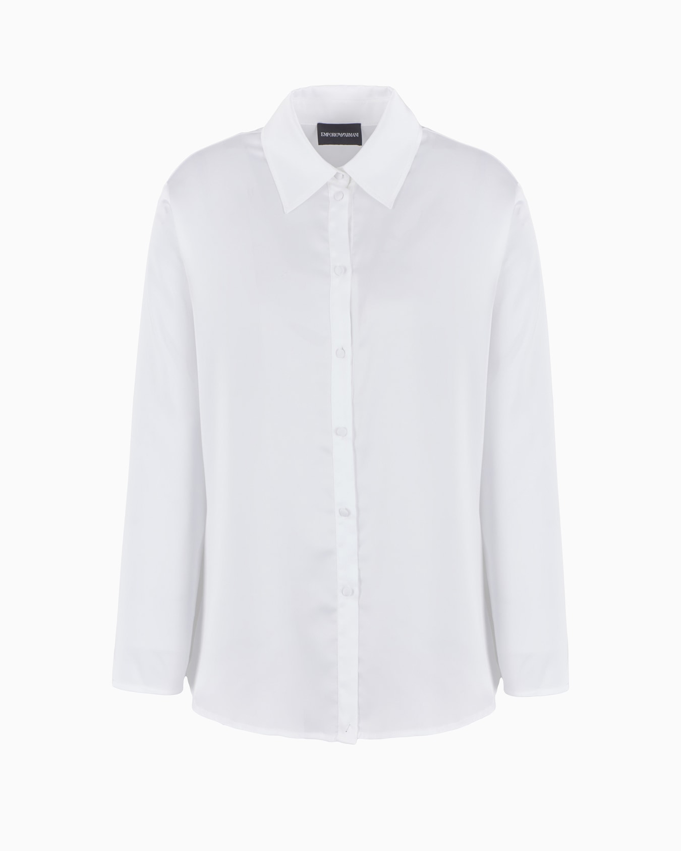 Chemise en crêpe de satin avec boutons au dos Diapositive 0