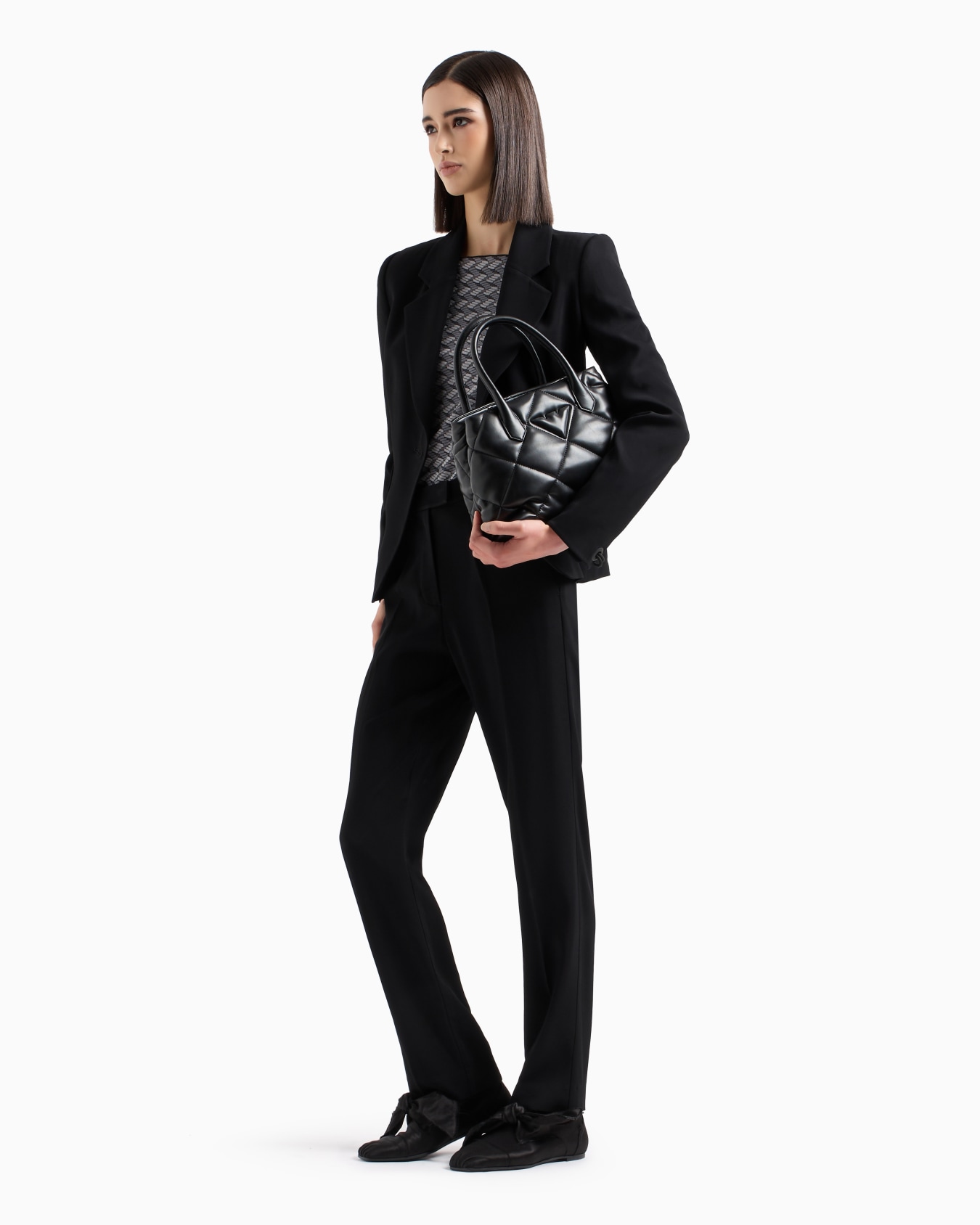Chaqueta de abotonadura sencilla de viscosa elástica Diapositiva 3