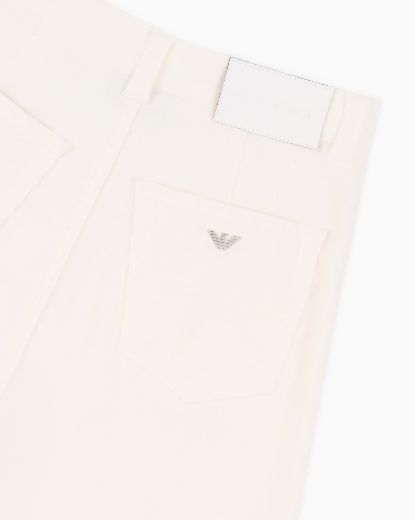 Pantalones palazzo J14 de cintura alta y pernera ancha de pana teñida en prenda Diapositiva 5