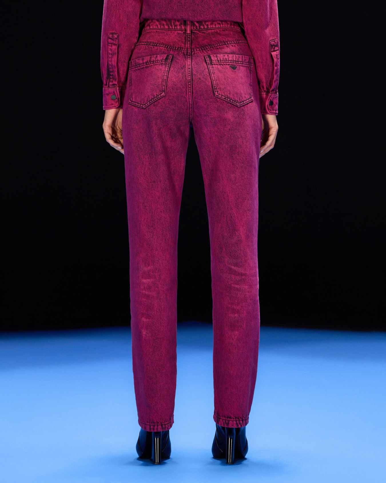 ASV Black Blue capsule collection over-dyed organic-denim jeans Slide 3