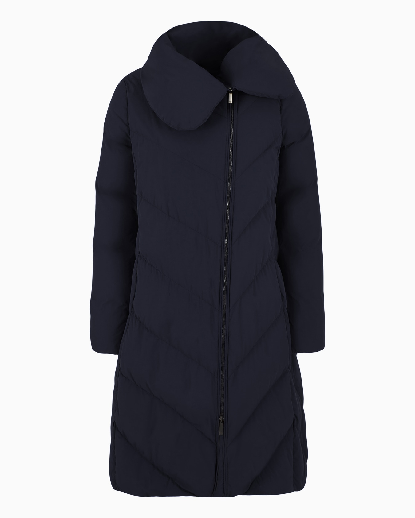 Chaqueta de plumas tres cuartos resistente al agua en nailon acolchado con plumas recicladas ASV Diapositiva 0
