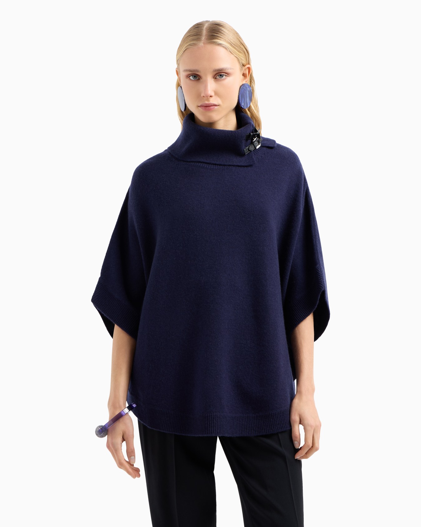 Cappa in lana vergine misto cashmere ASV Slide 1