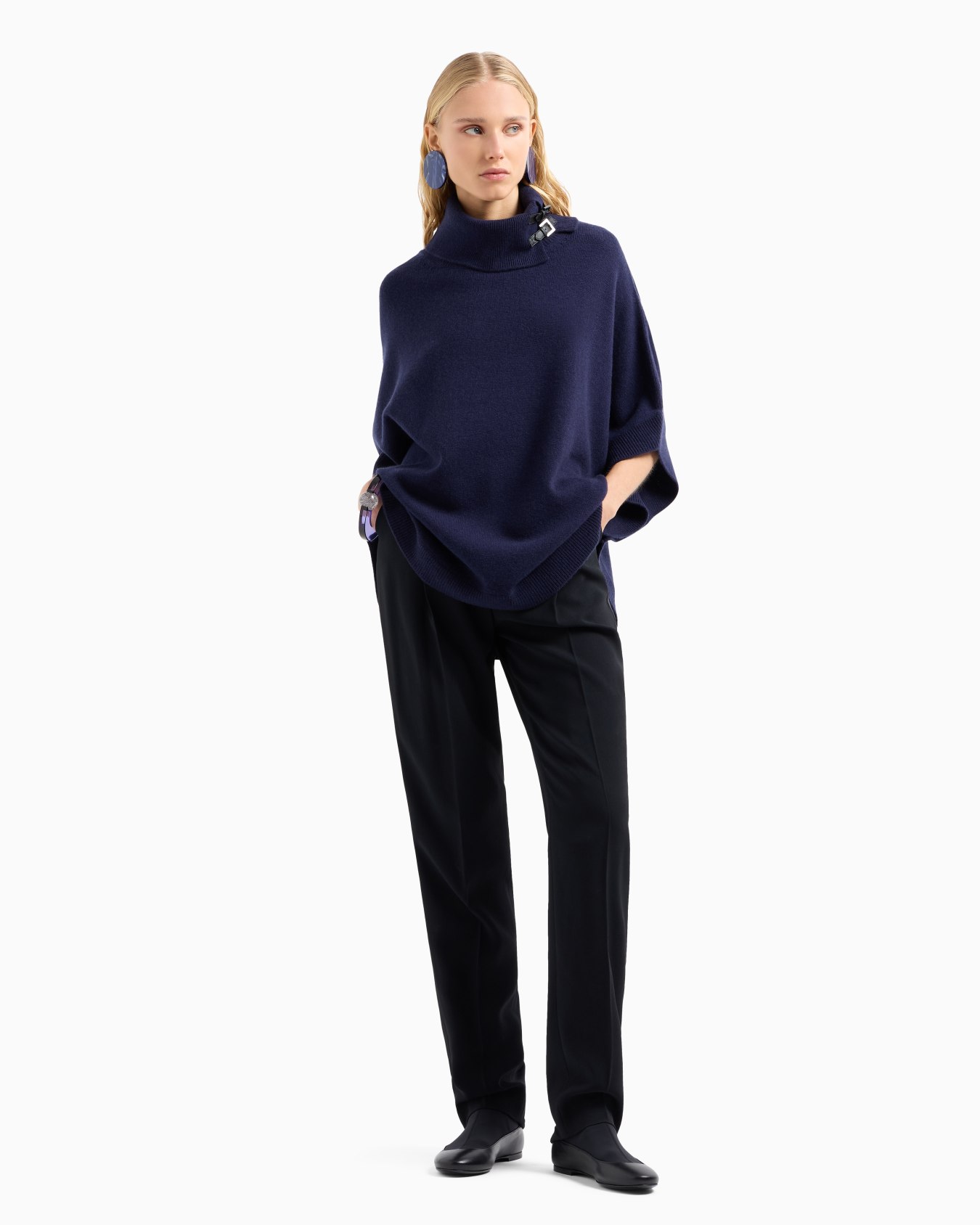 Cappa in lana vergine misto cashmere ASV Slide 3