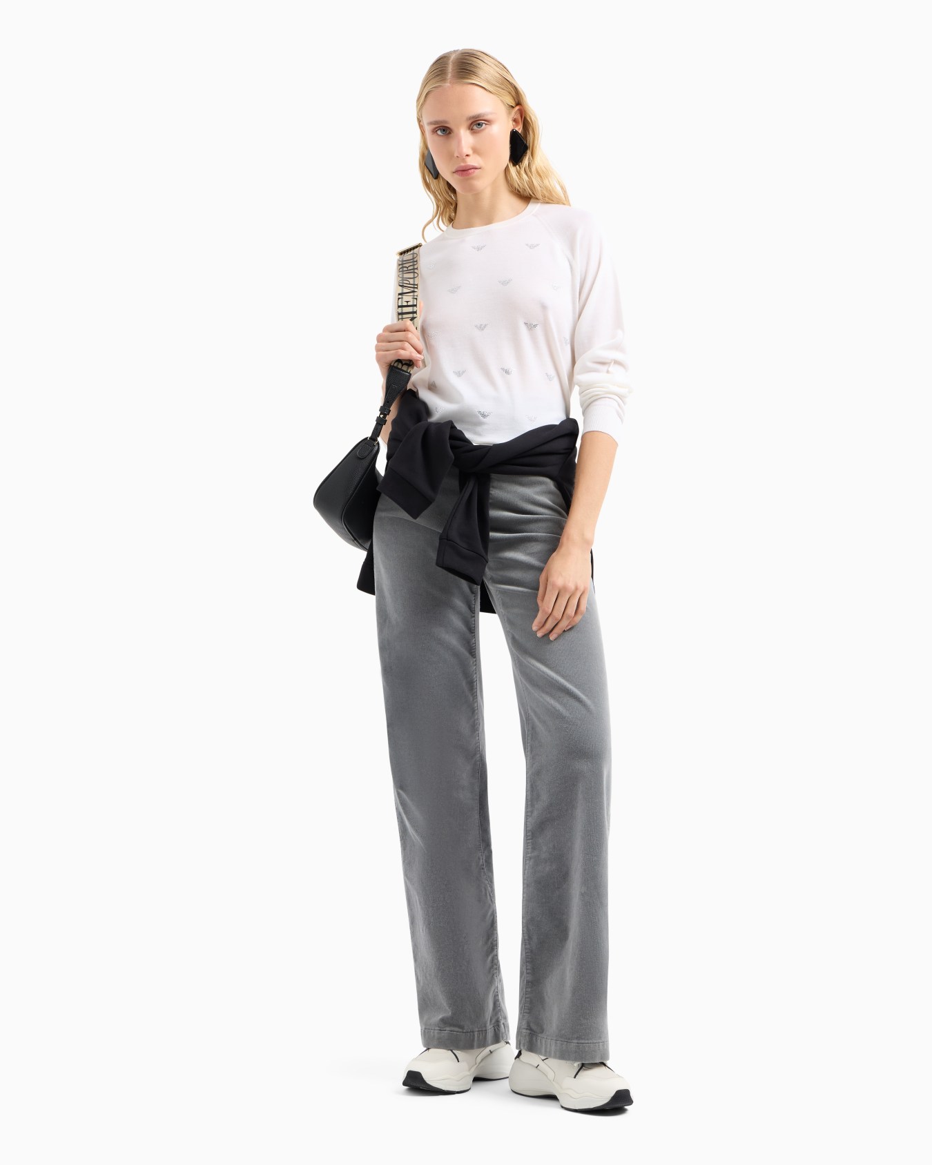 Pull en laine rase avec micro strass Diapositive 3