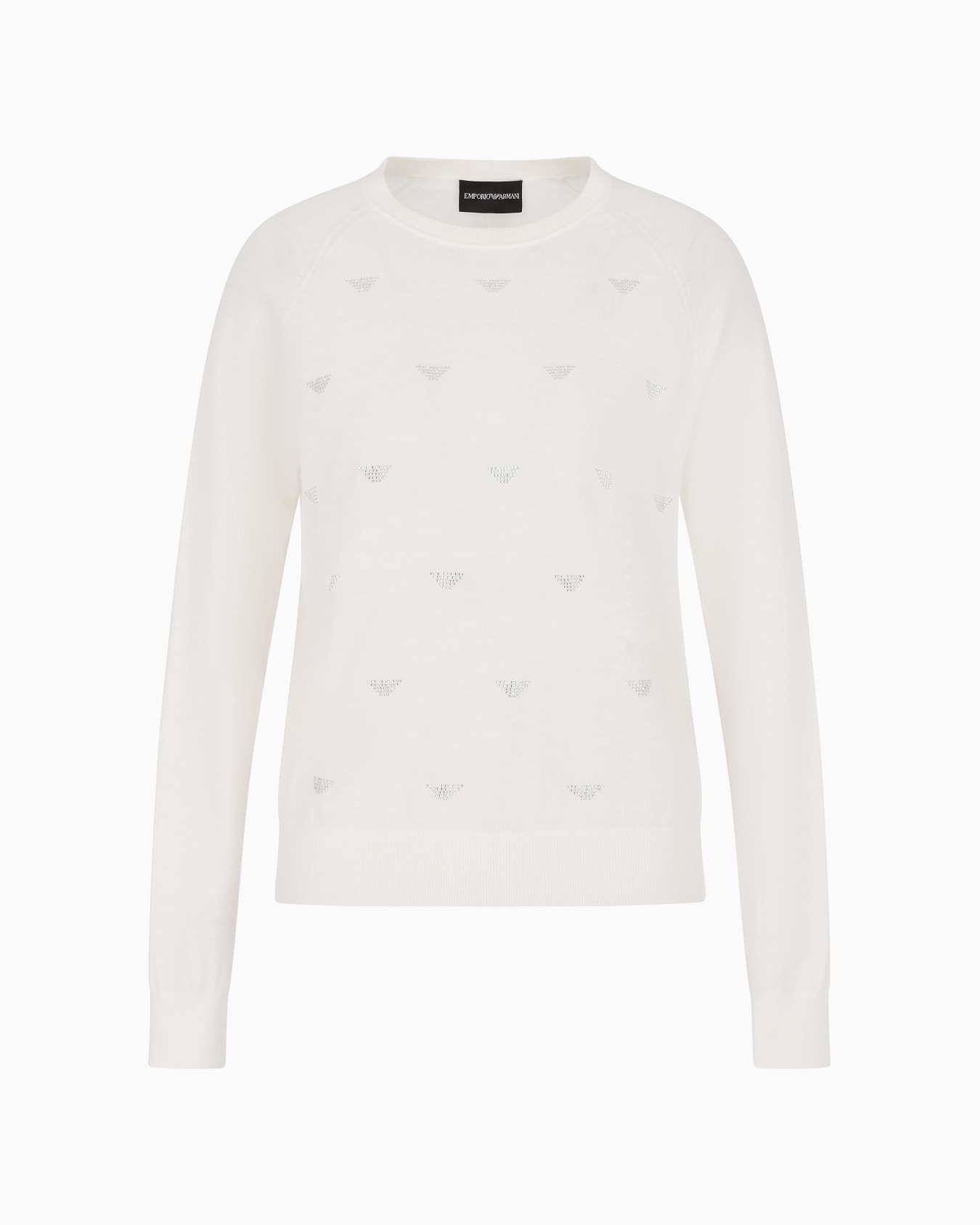 Pull en laine rase avec micro strass Diapositive 0