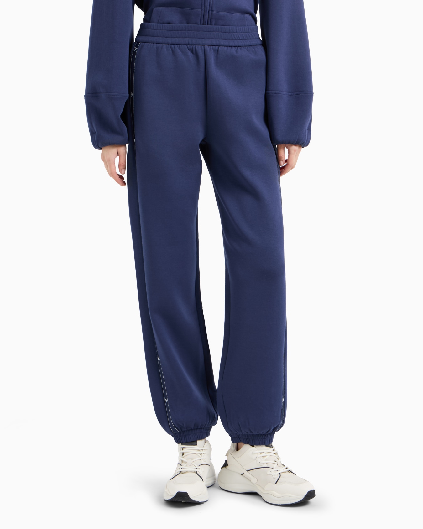 Jogginghose aus doppellagigem Jersey mit Adler-Logoband Folie 1