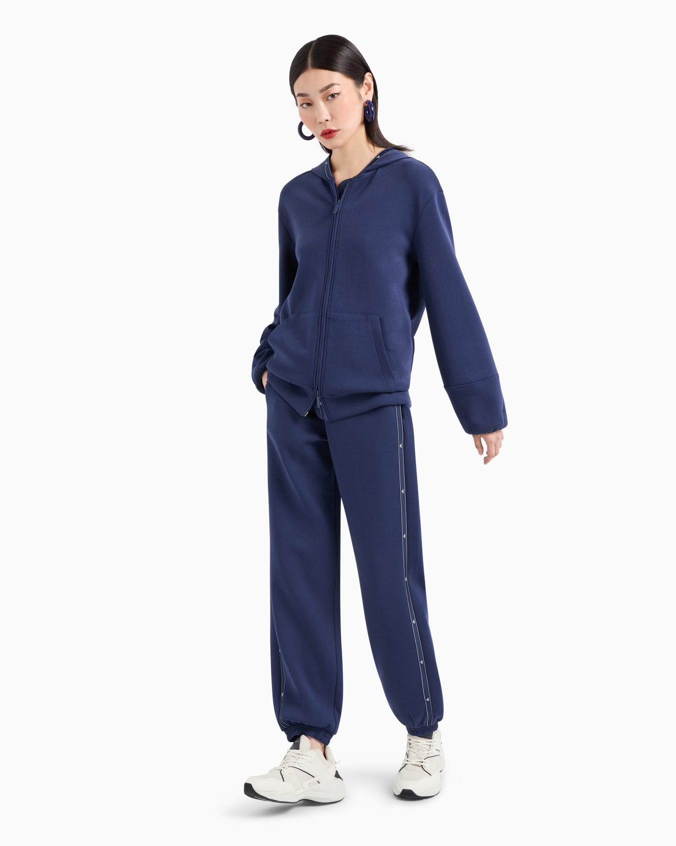 Jogginghose aus doppellagigem Jersey mit Adler-Logoband Folie 3