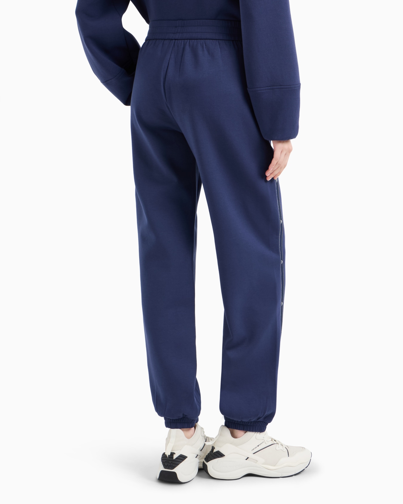 Jogginghose aus doppellagigem Jersey mit Adler-Logoband Folie 2