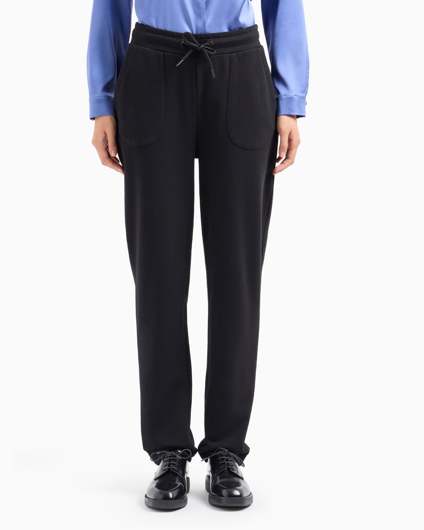 ASV joggers with drawstring in organic French terry Slide 2